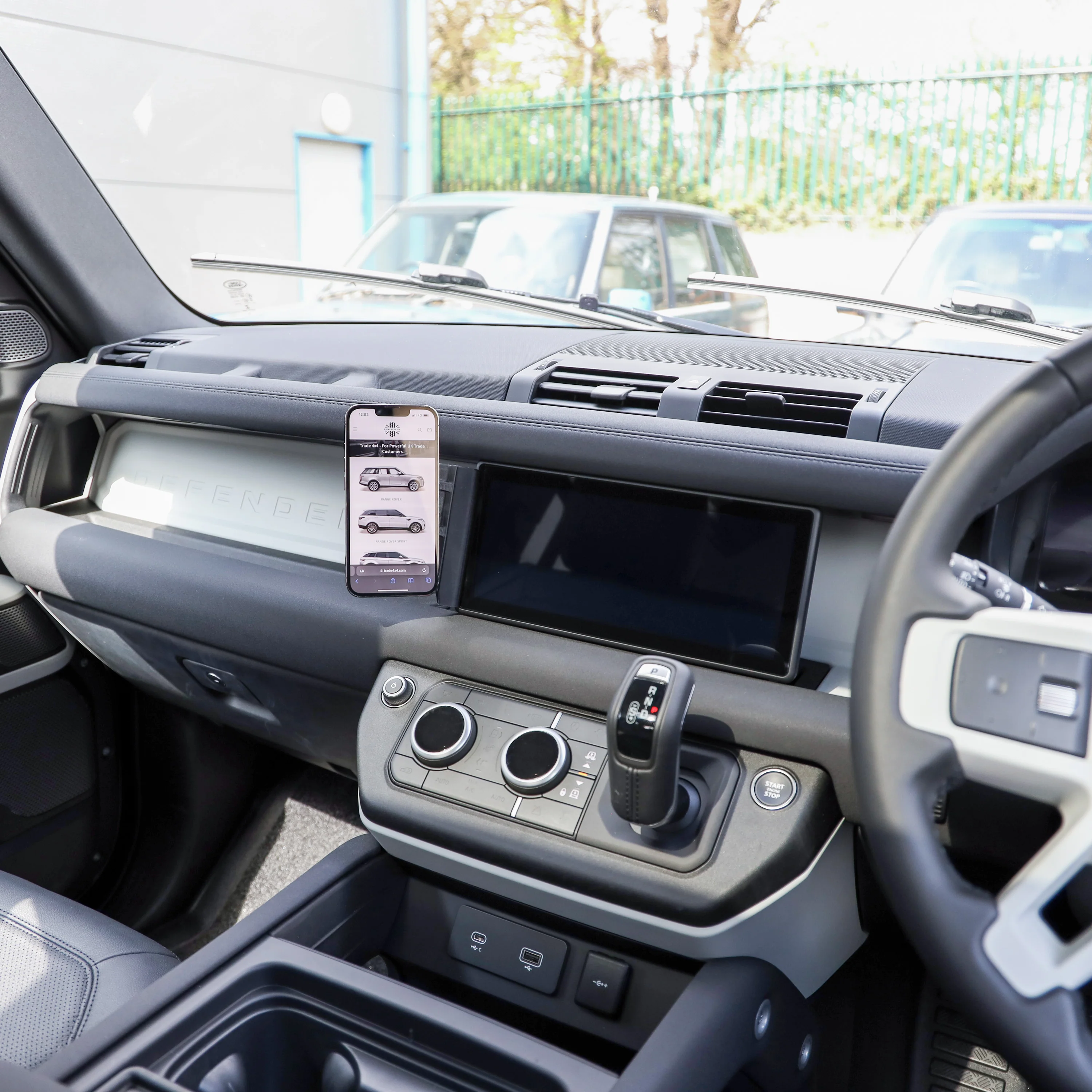 10" Infotainment Screen Phone Mount for Land Rover Defender L663 - RHD - Yosh Version - Image 3