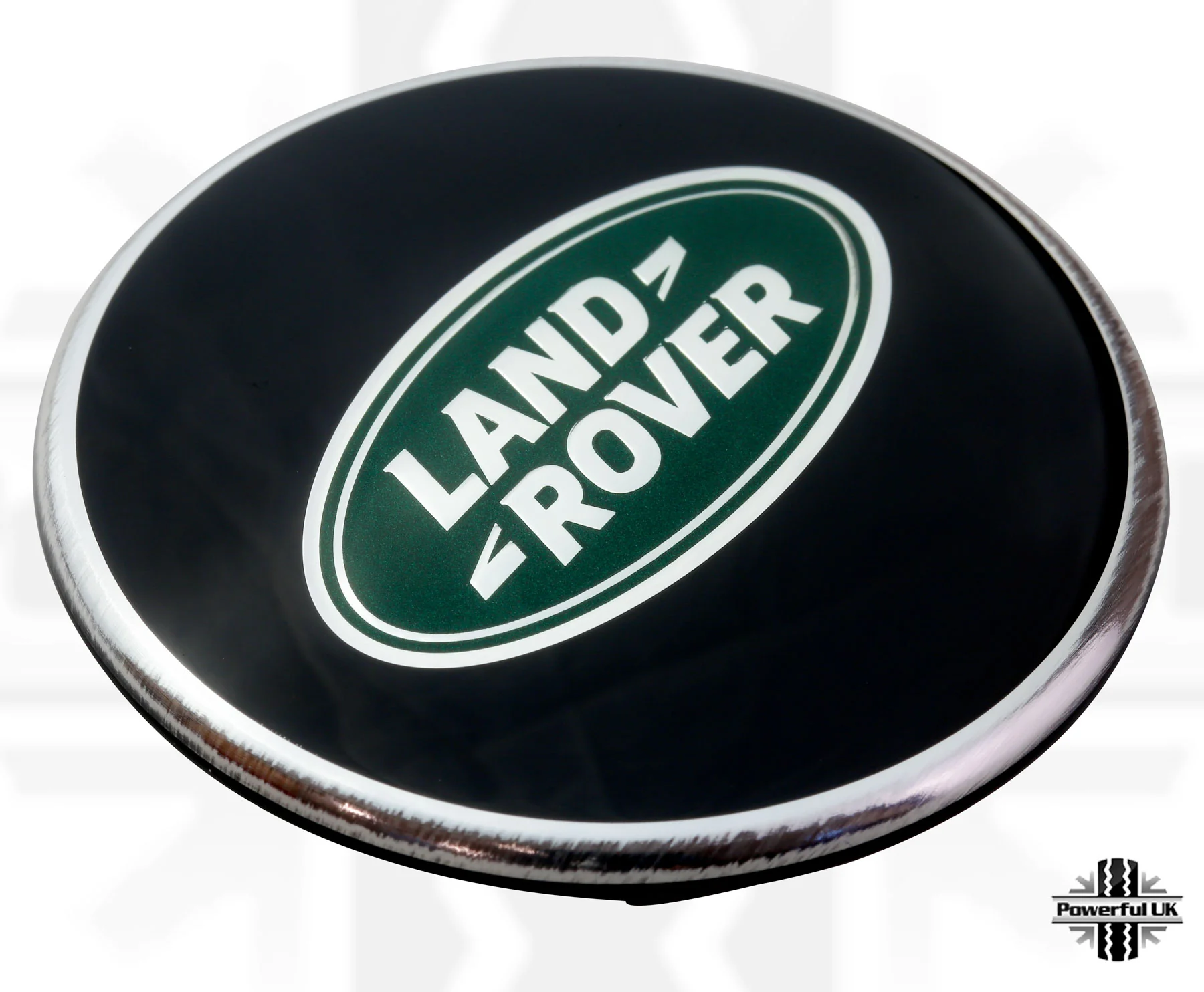 Genuine 1x Black & Green Alloy Wheel Centre Cap for Land Rover Defender L663 - Image 3