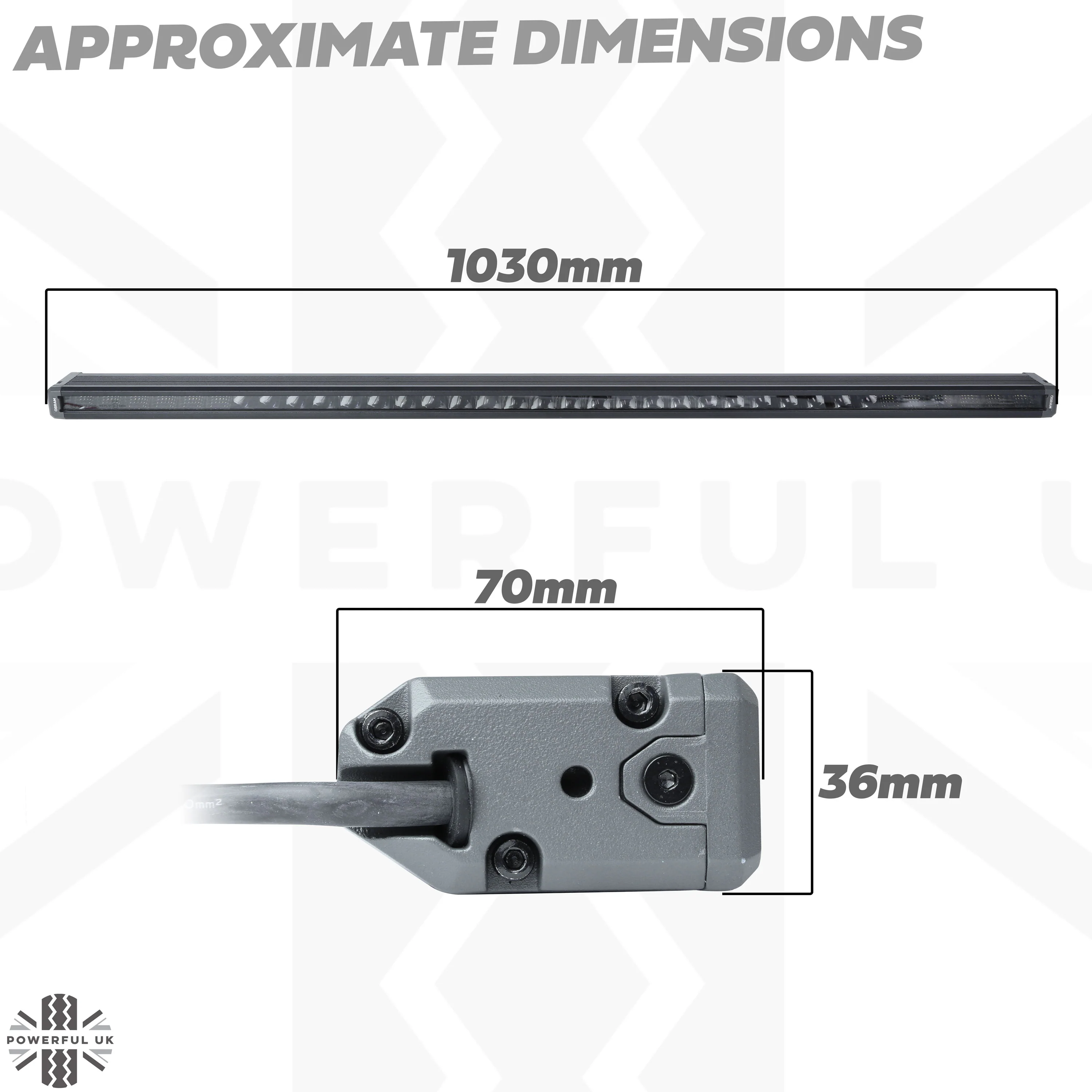 40" / 100cm Light Bar OSRAM 'VX1000-CM SM' Lightbar - Image 3