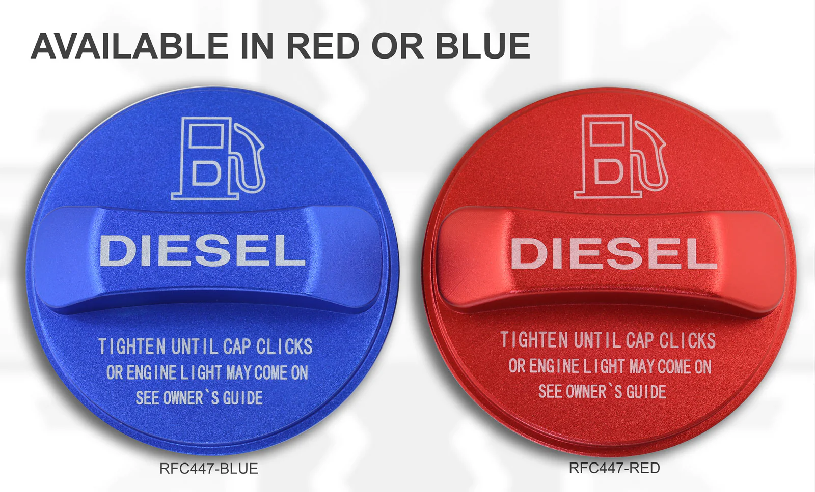 Alloy Fuel Filler Cap Cover for Range Rover L405 - Diesel - Blue - Image 6