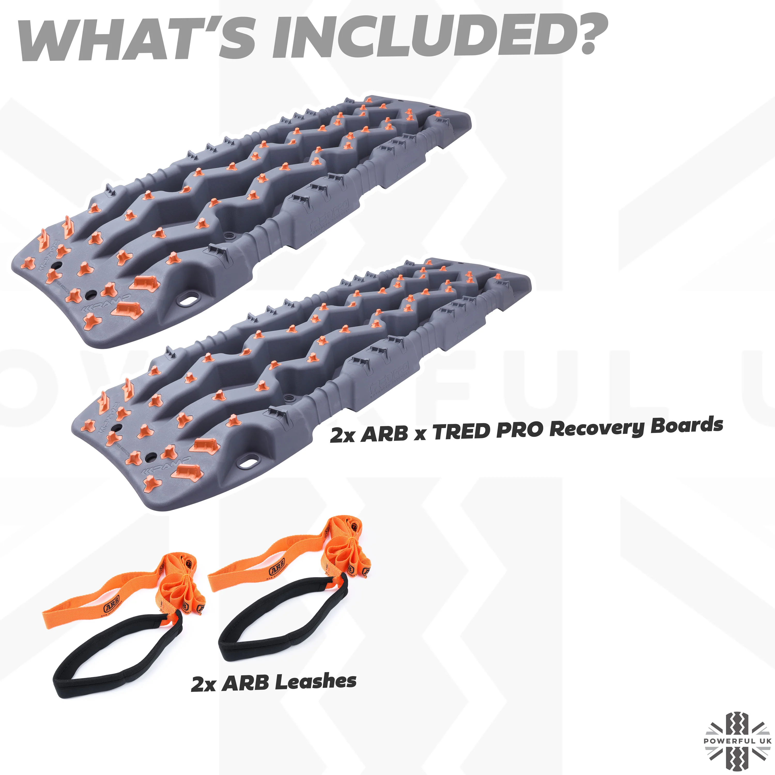 ARB x TRED PRO Recovery Boards in Grey & Orange - Twin Pack - Image 4
