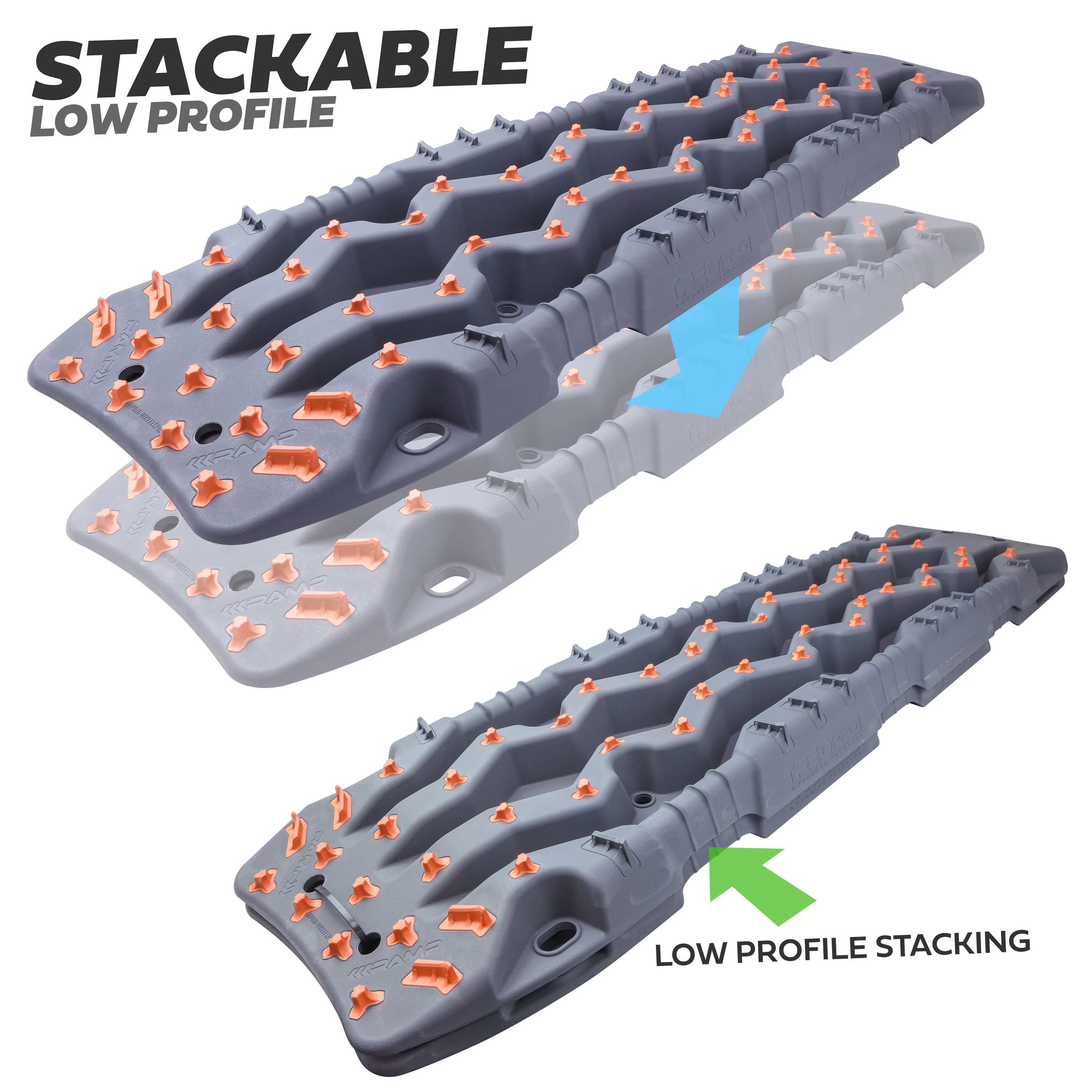 ARB x TRED PRO Recovery Boards in Grey & Orange - Twin Pack - Image 7