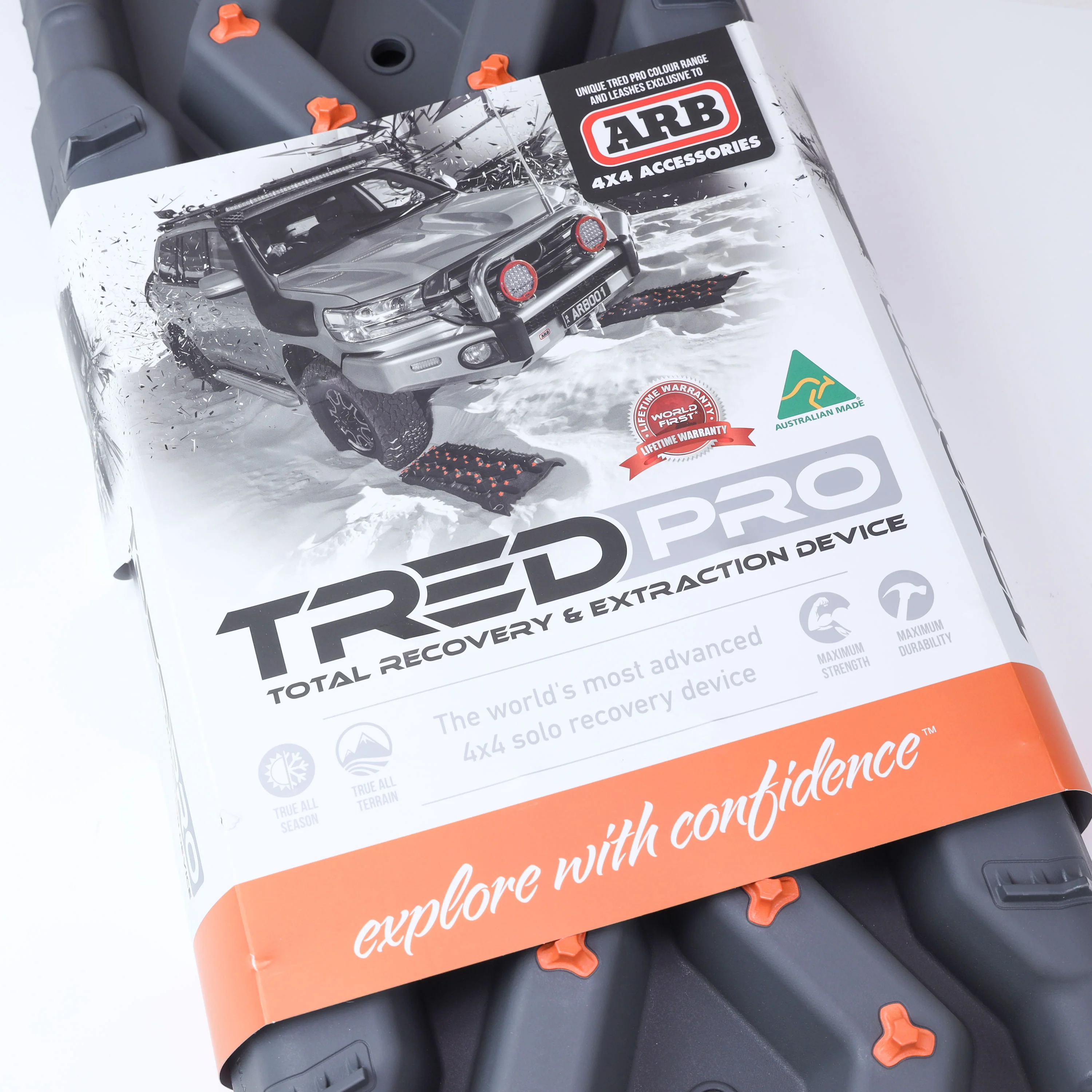 ARB x TRED PRO Recovery Boards in Grey & Orange - Twin Pack - Image 8