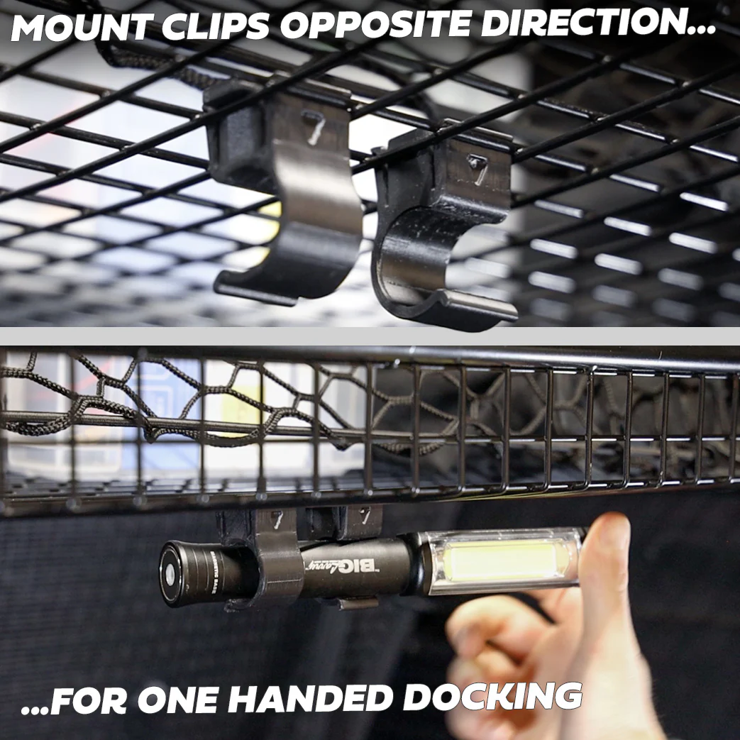 'Big Larry Pro' Torch + 2pc Mount Kit for Wire Luggage Rack for Land Rover Defender L663 - Image 7