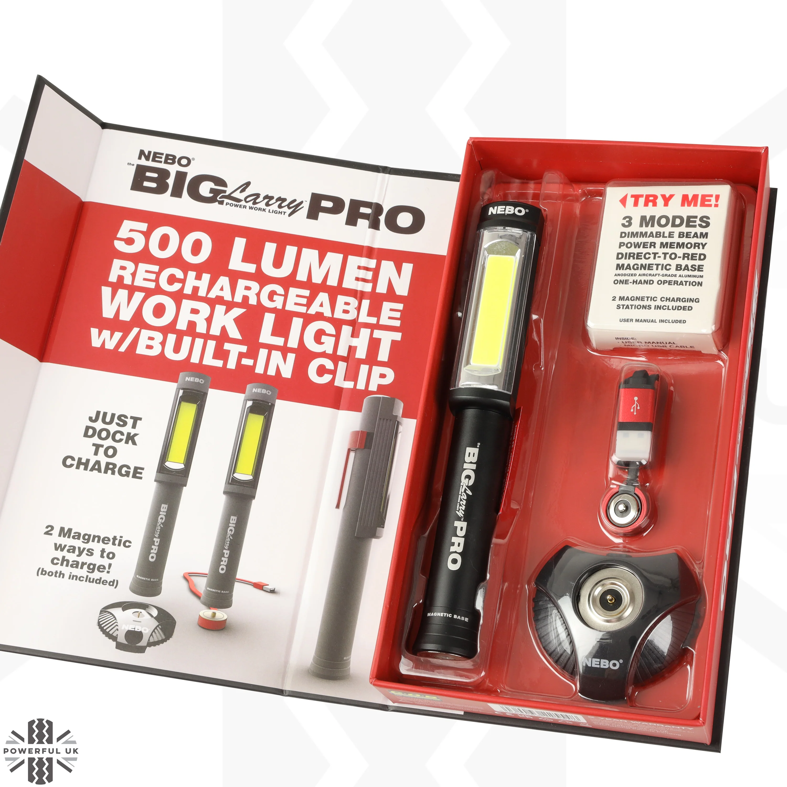 'Big Larry Pro' Torch + 2pc Mount Kit for Wire Luggage Rack for Land Rover Defender L663 - Image 8