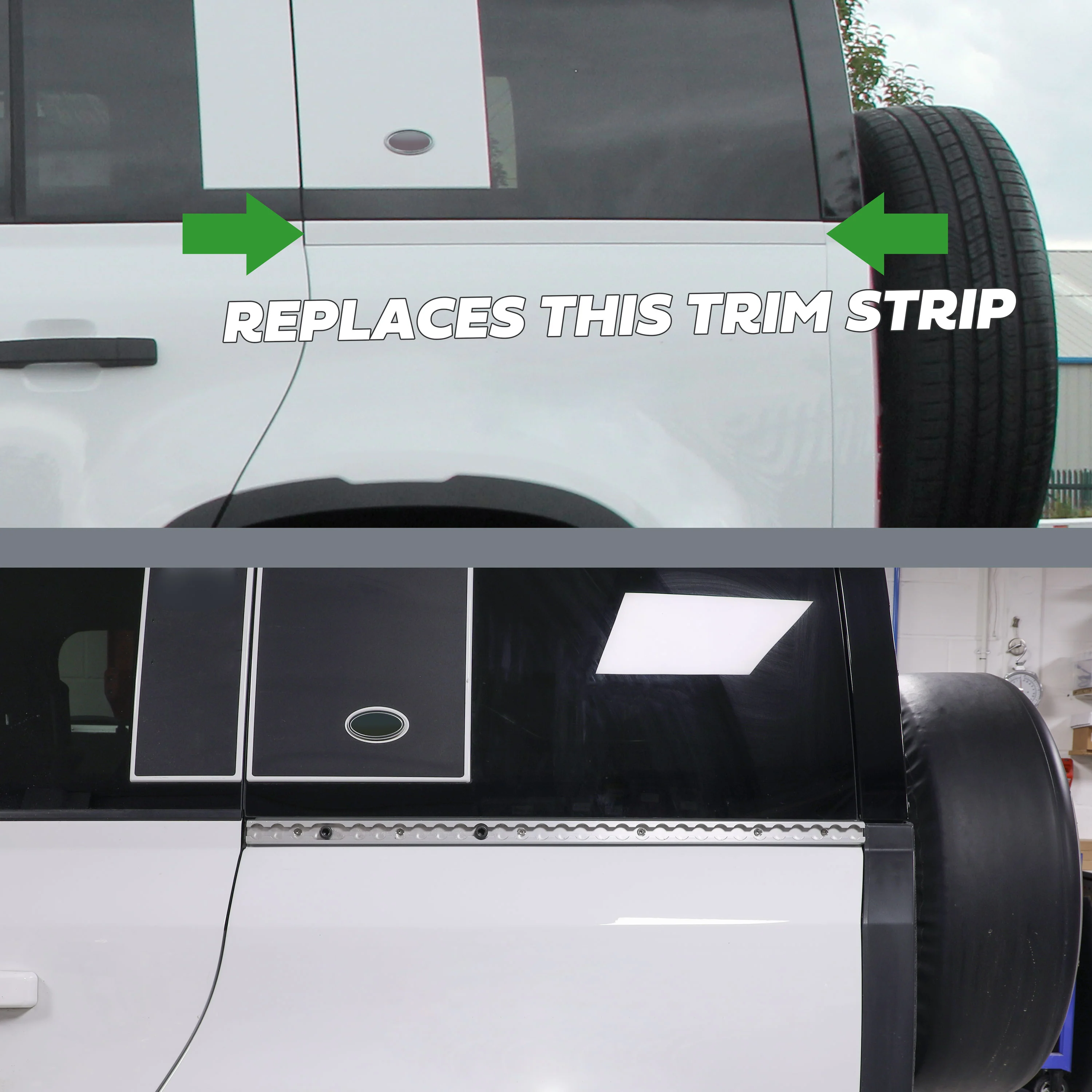 Black Anodised Utility Side Rail for Land Rover Defender L663 110 - Left Kit - Image 7