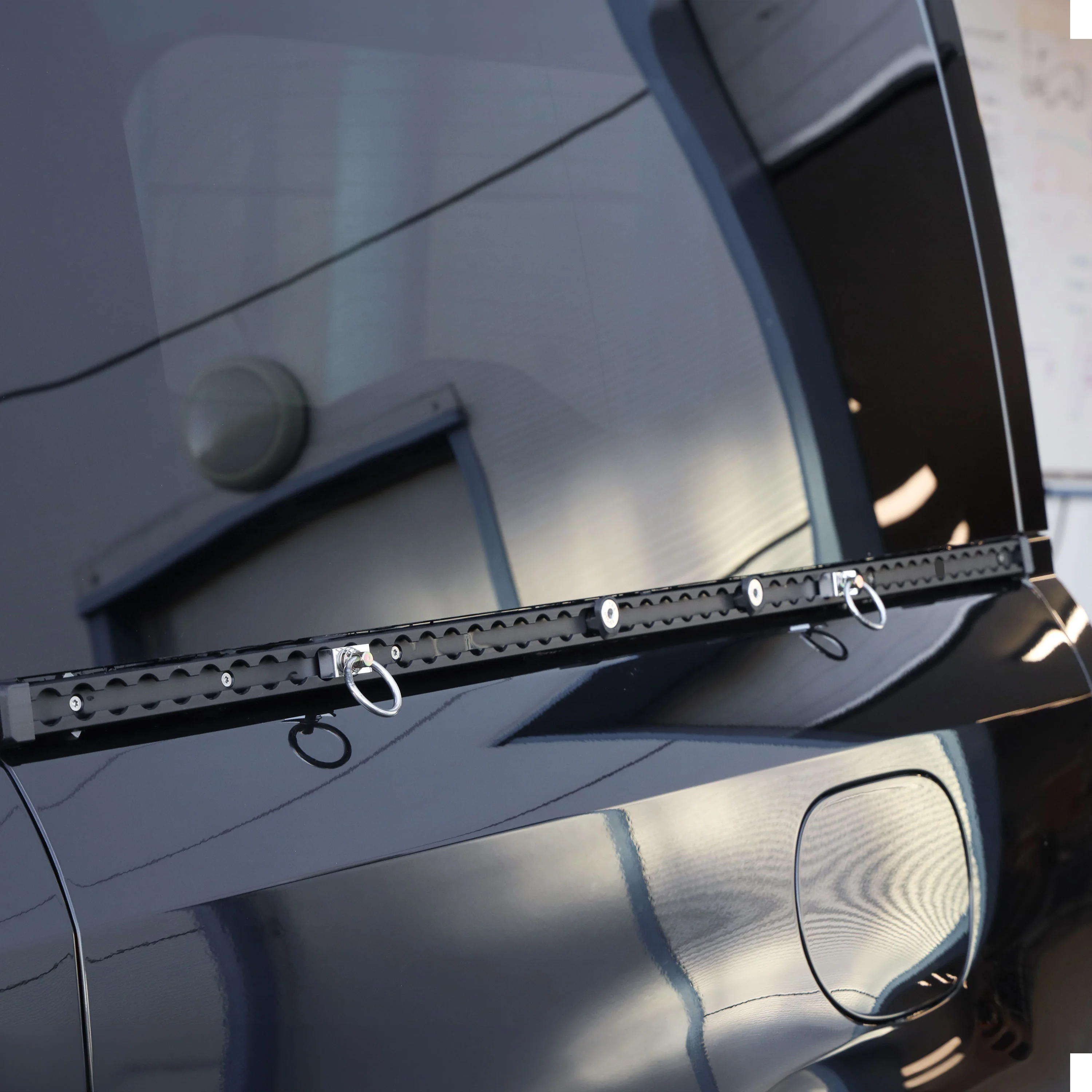 Black Anodised Utility Side Rail for Land Rover Defender L663 90 - Left Kit - Image 4