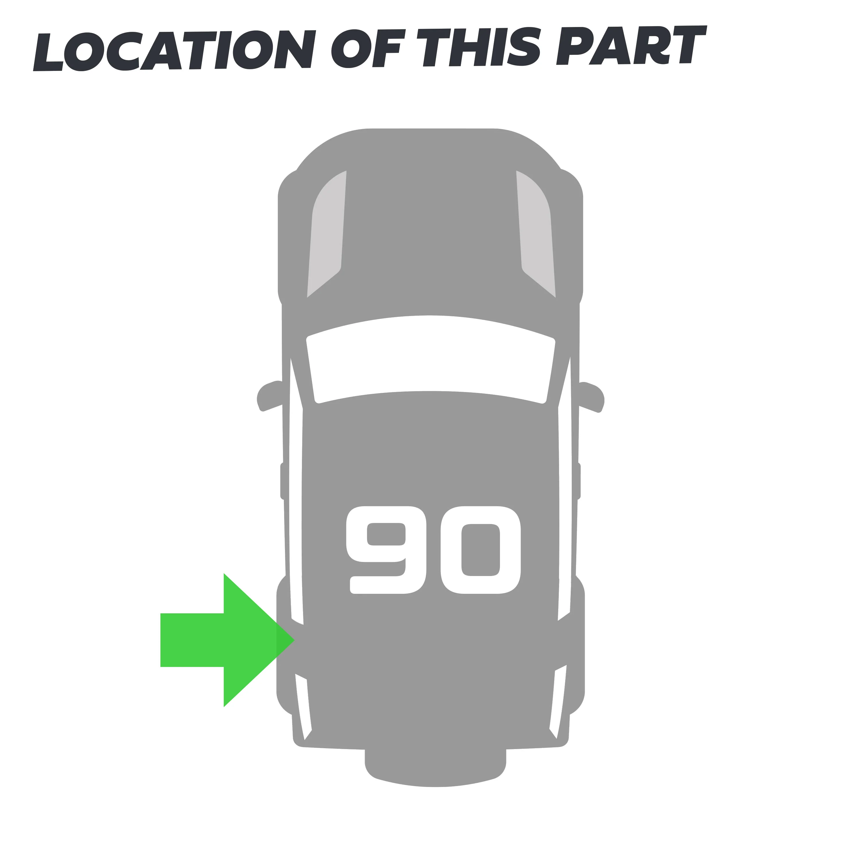 Black Anodised Utility Side Rail for Land Rover Defender L663 90 - Left Kit - Image 6