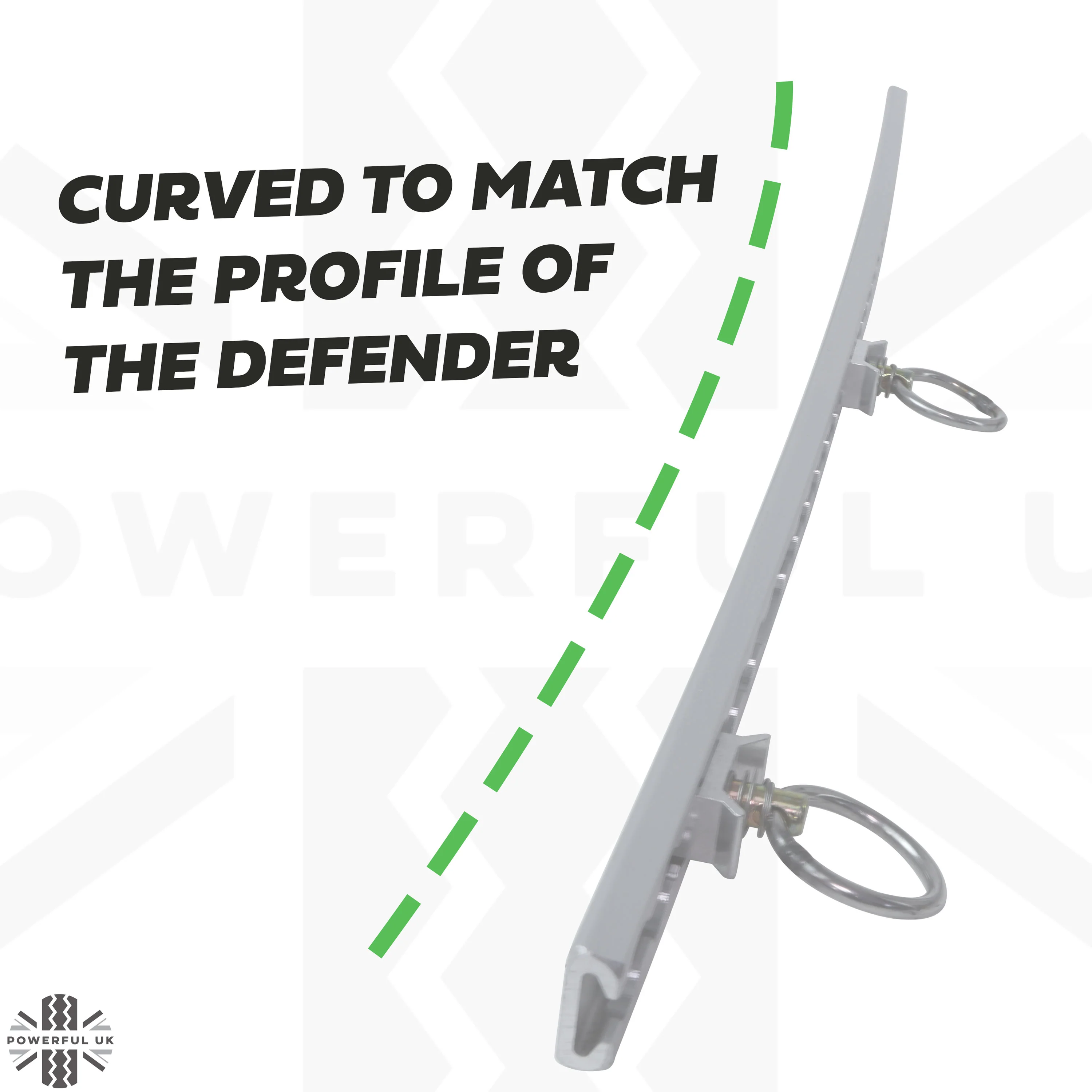 Black Anodised Utility Side Rail for Land Rover Defender L663 90 - Right Kit - Image 5