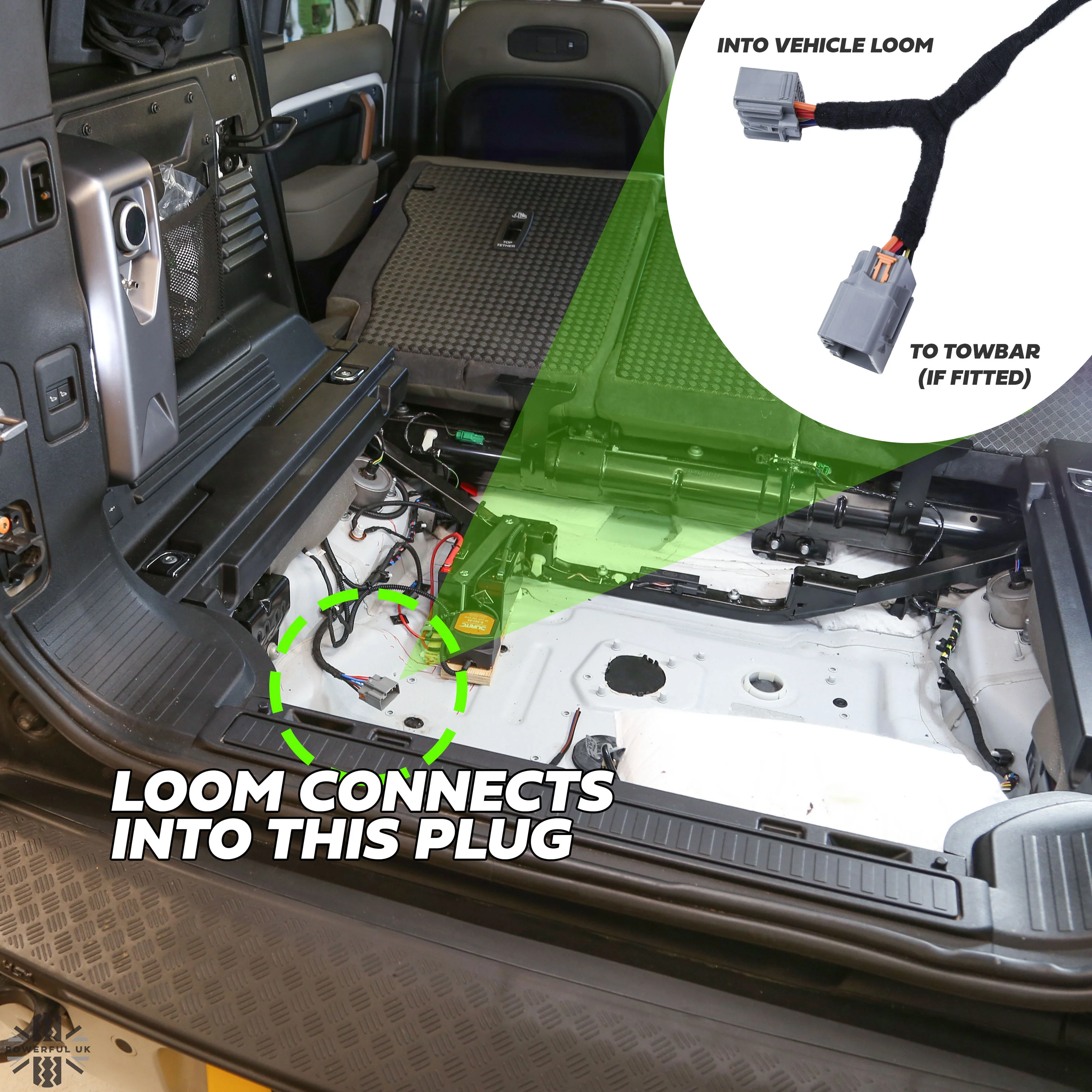 Boot Tow Bar Power & CANbus Loom for Land Rover Defender L663 - works with Detachable/Fixed Towbar - Image 5