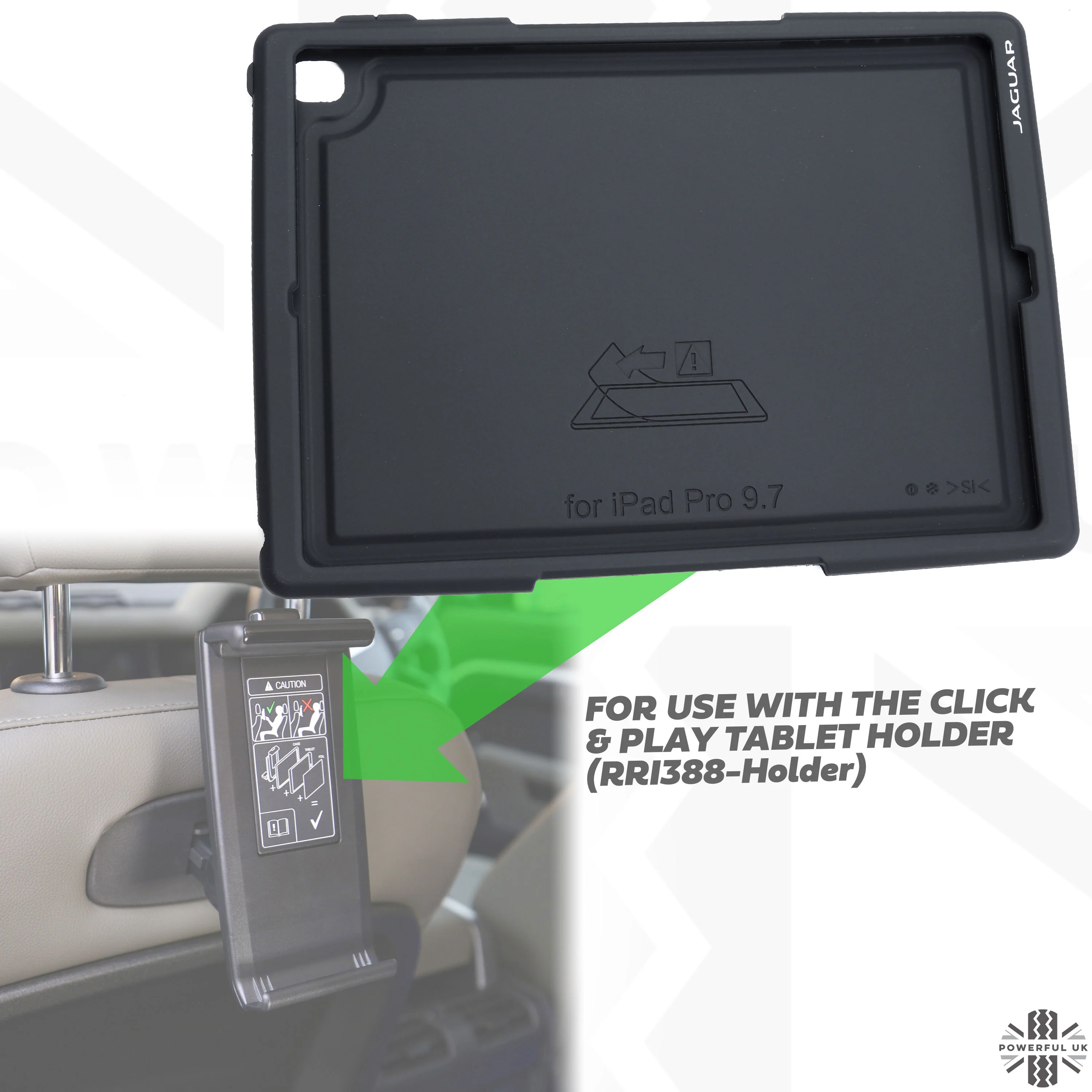 Click+Go Rubber iPad Pro 9.7" Case (for use with Tablet Holder) - Image 3