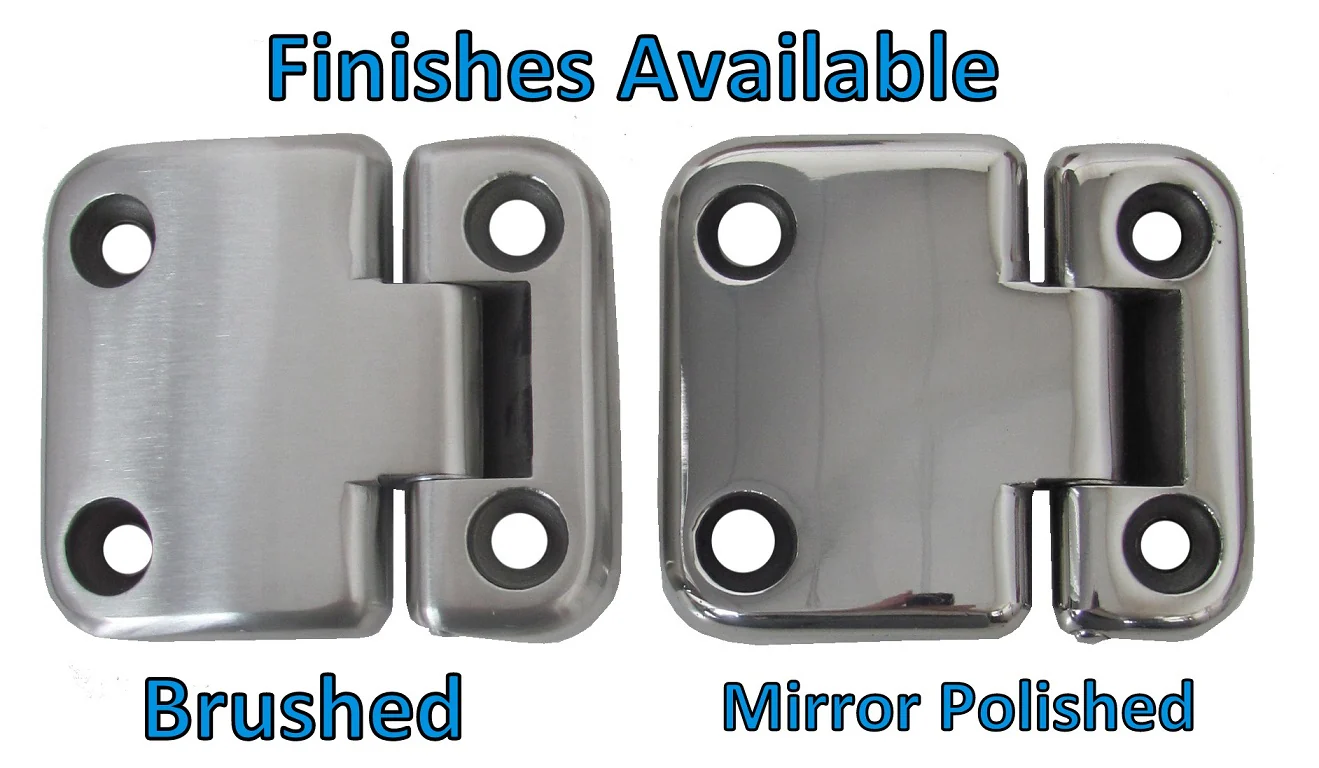 Door Hinge Kit - Brushed Stainless Steel - 4 Door - for Land Rover Defender - Image 4