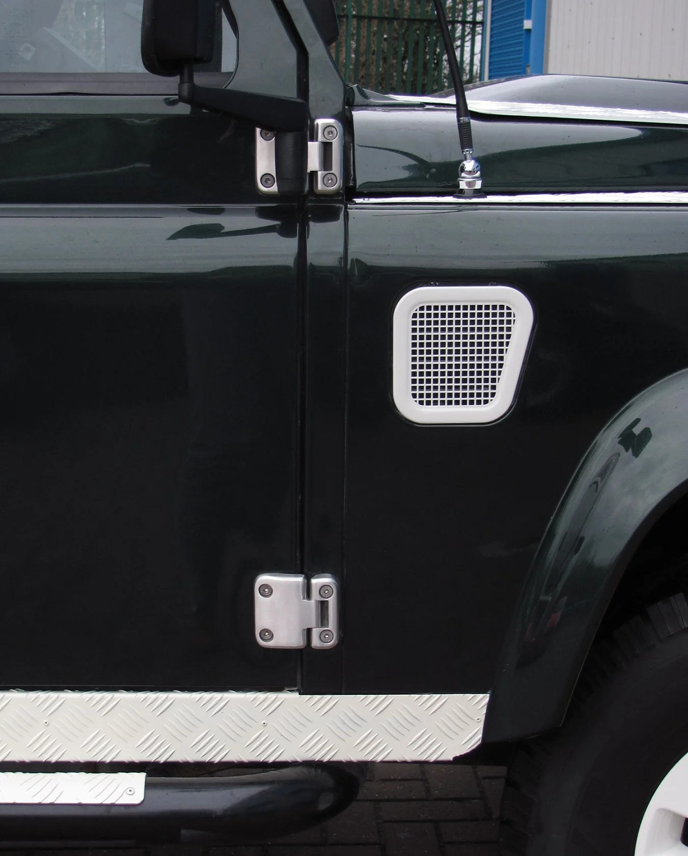 Door Hinge Kit - Brushed Stainless Steel - 4 Door - for Land Rover Defender - Image 5