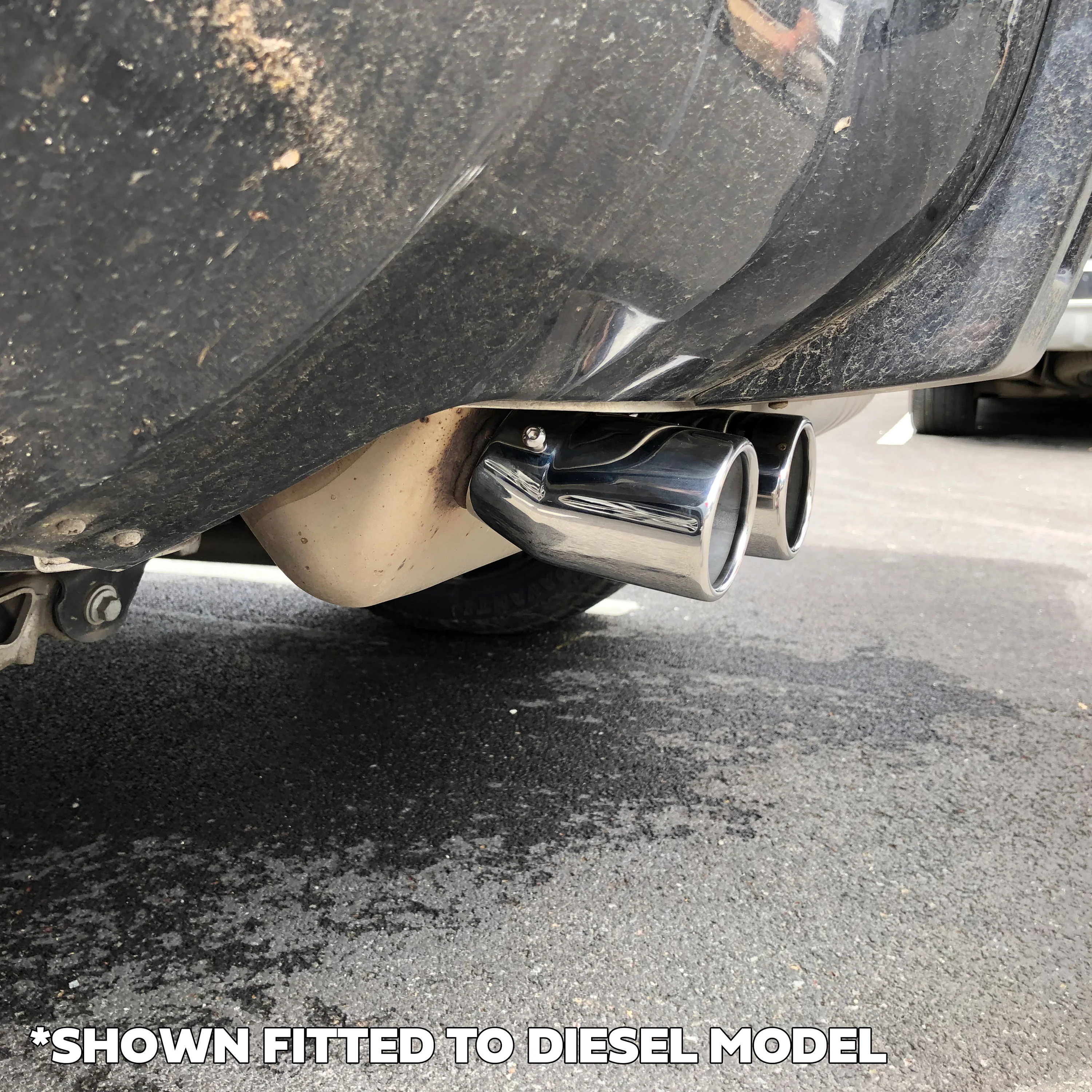 Exhaust Tips for Land Rover Defender L663 (for 55mm exhaust) - Stainless - Image 6