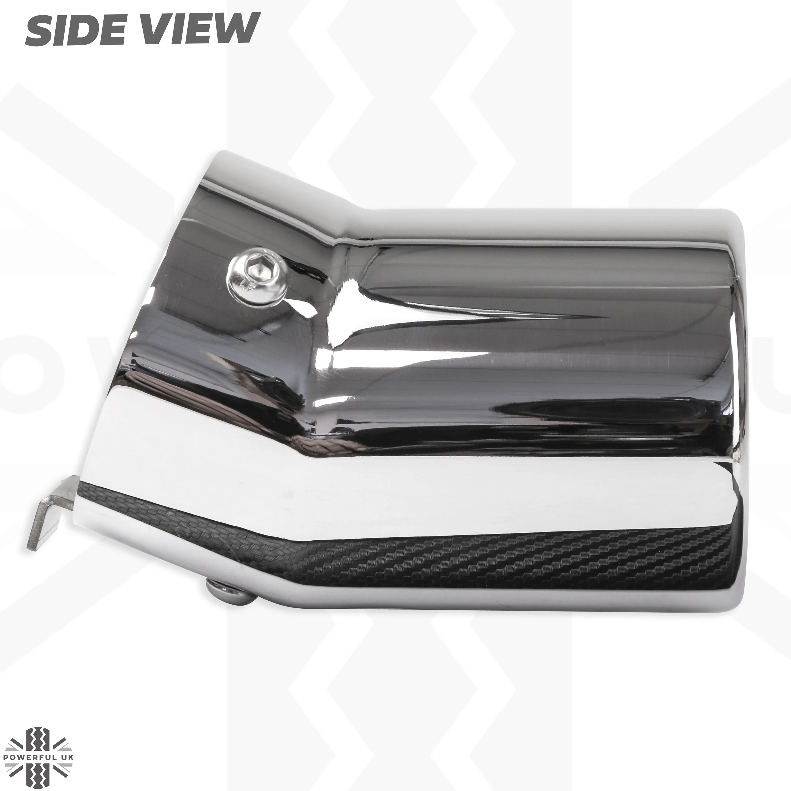 Exhaust Tips for Land Rover Defender L663 (for 65mm exhaust) - Stainless - Image 7