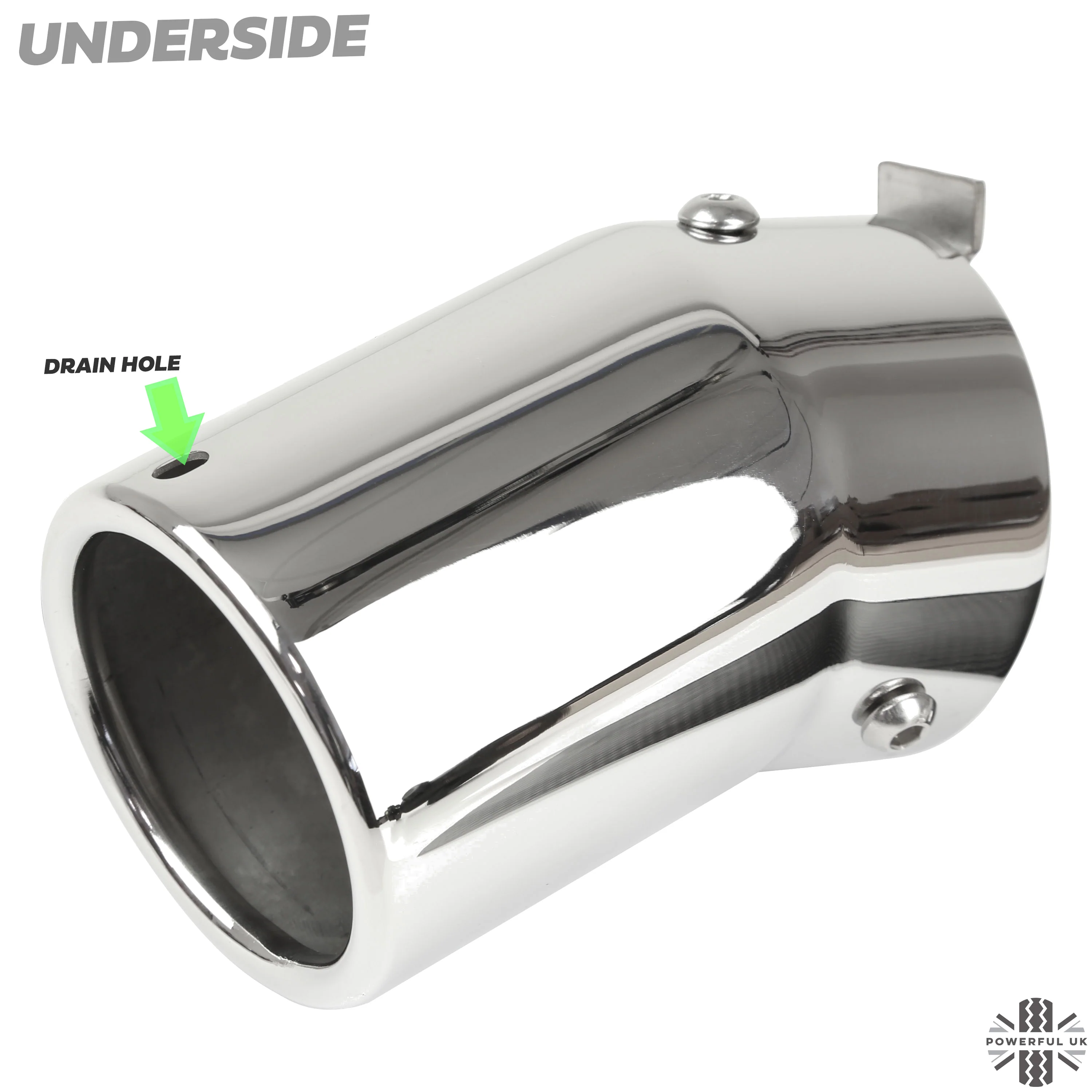 Exhaust Tips for Land Rover Defender L663 (for 65mm exhaust) - Stainless - Image 9