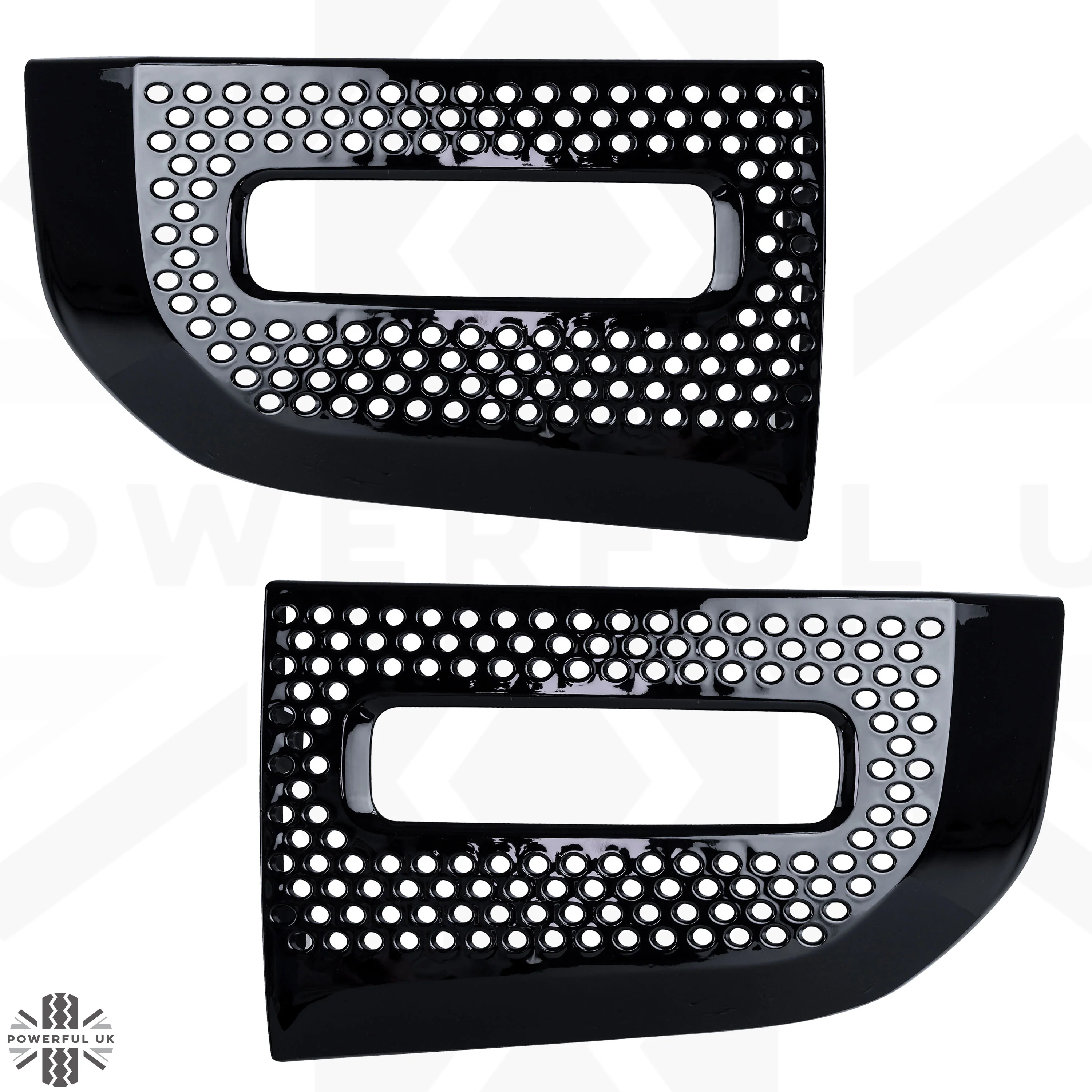 Fog Lamp Surround Grille for Land Rover Defender L663 - Gloss Black - PAIR - Image 4