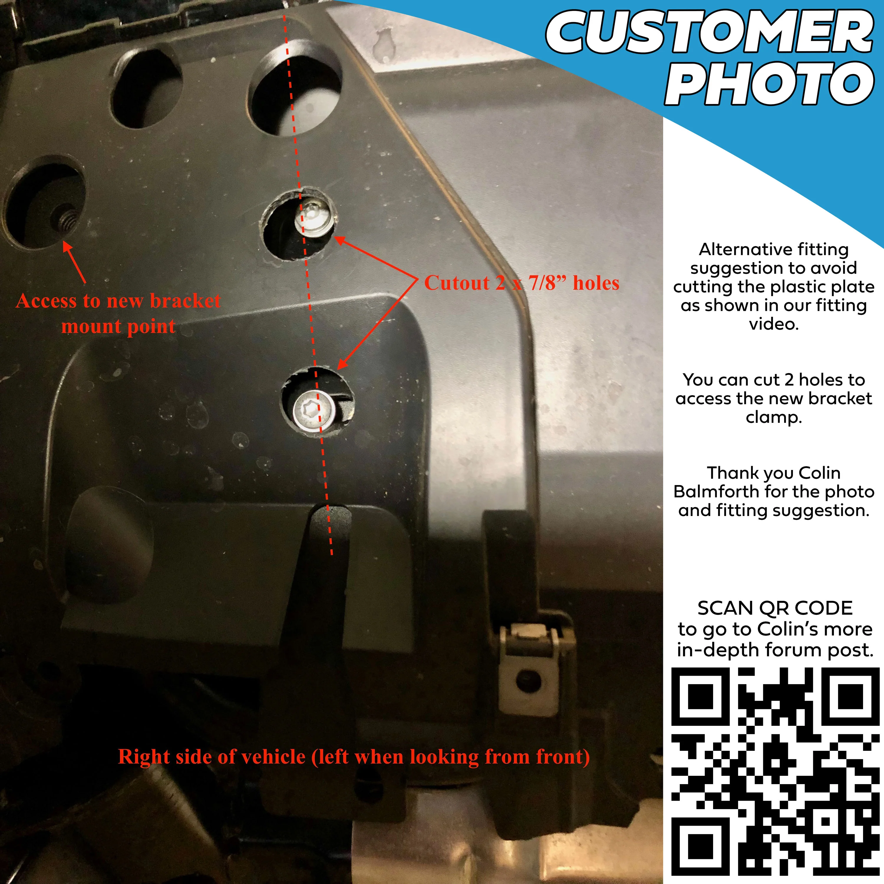 Front Aluminium Skid Plate (Aftermarket - Easy-Fit) for Land Rover Defender L663 - Black - Image 11