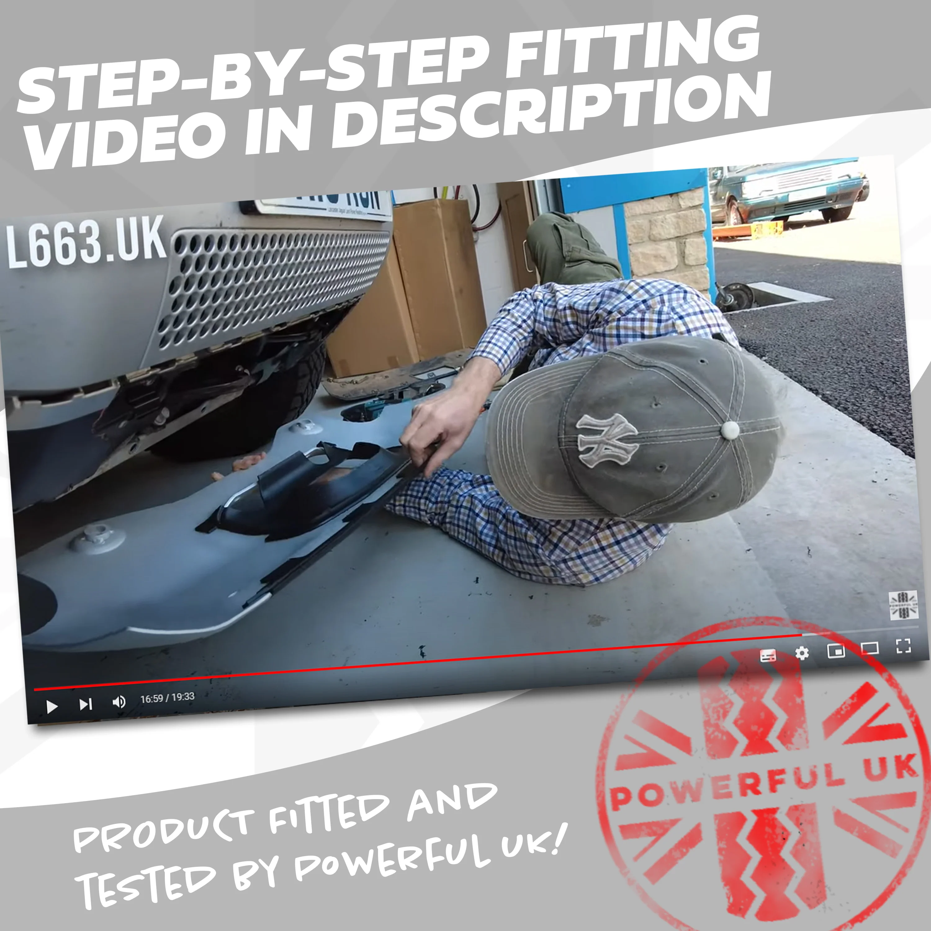 Front Aluminium Skid Plate (Aftermarket - Easy-Fit) for Land Rover Defender L663 - Black - Image 9