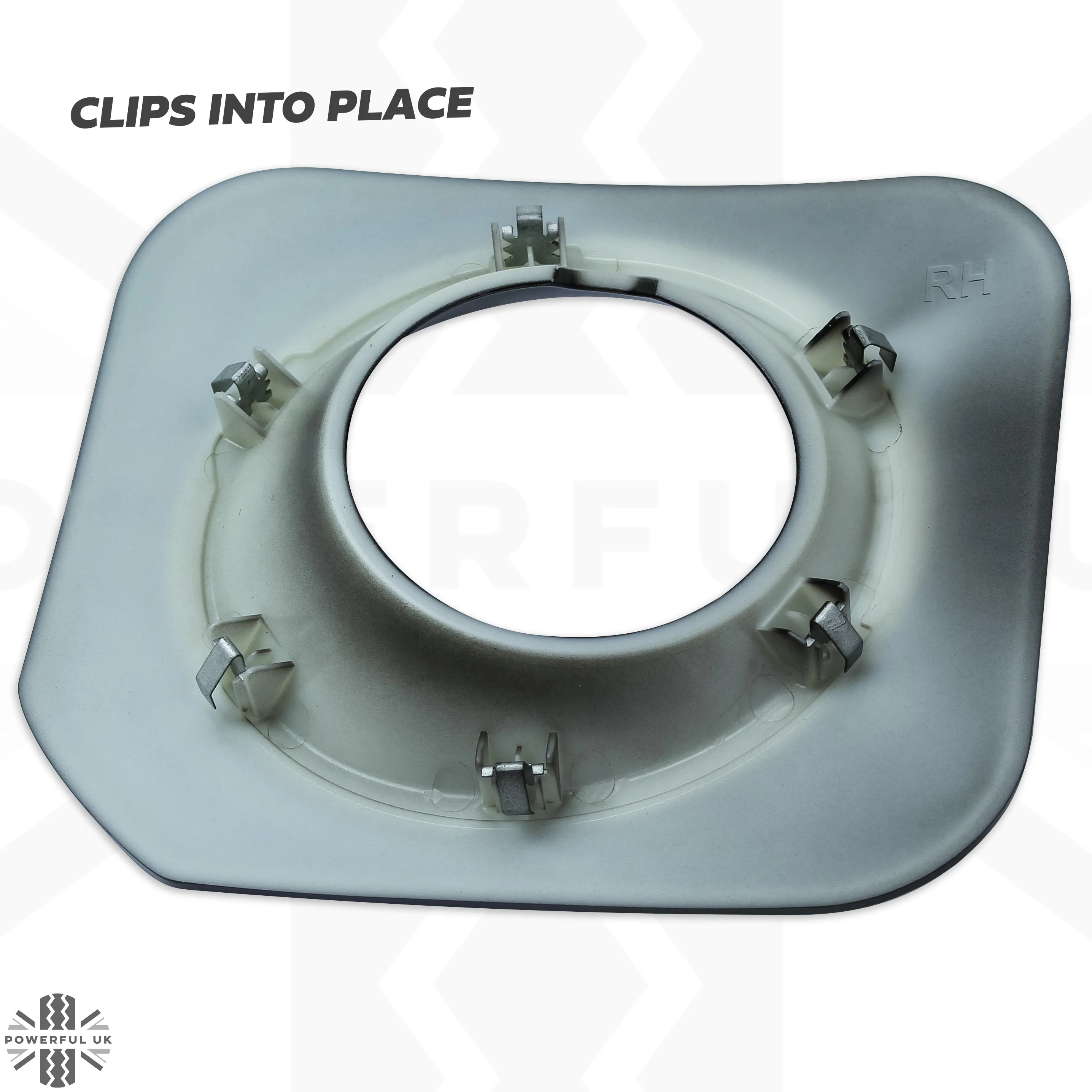 Front Bumper Fog Bezels - Discovery 4 style - Gloss Black - for Land Rover Discovery 3 - PAIR - Image 3