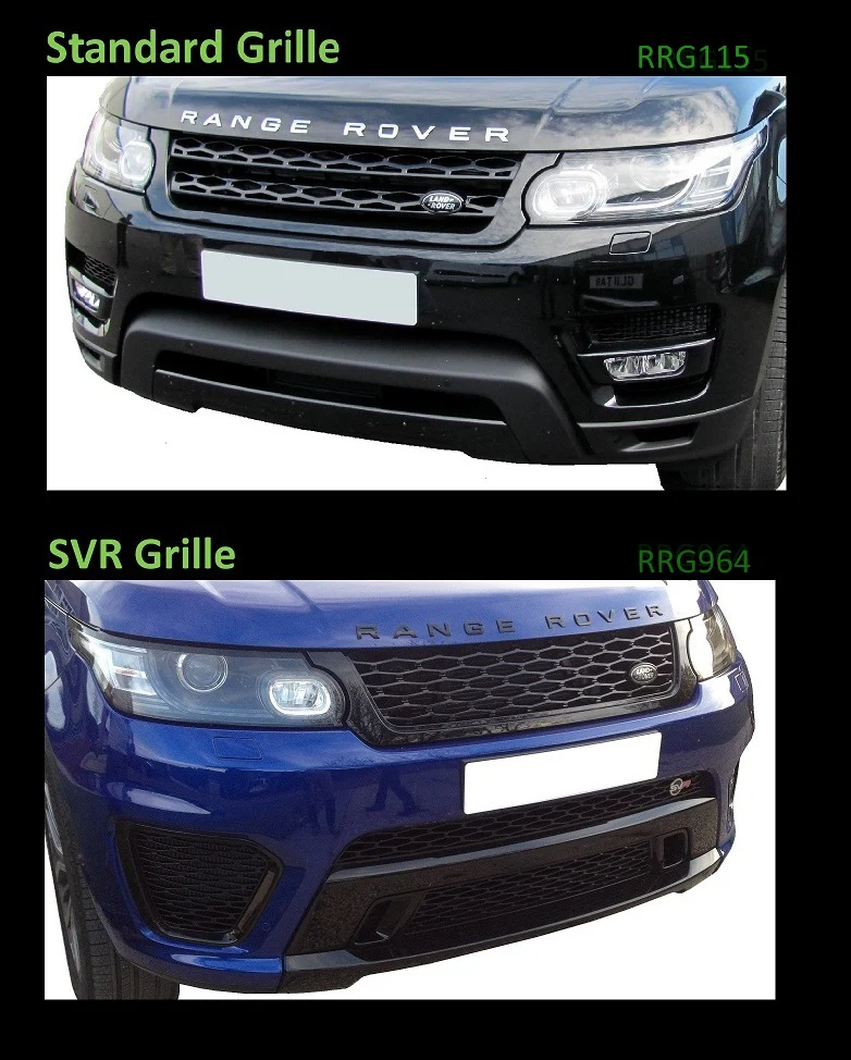 Front Grille - Gloss Black for Range Rover Sport SVR - Image 5