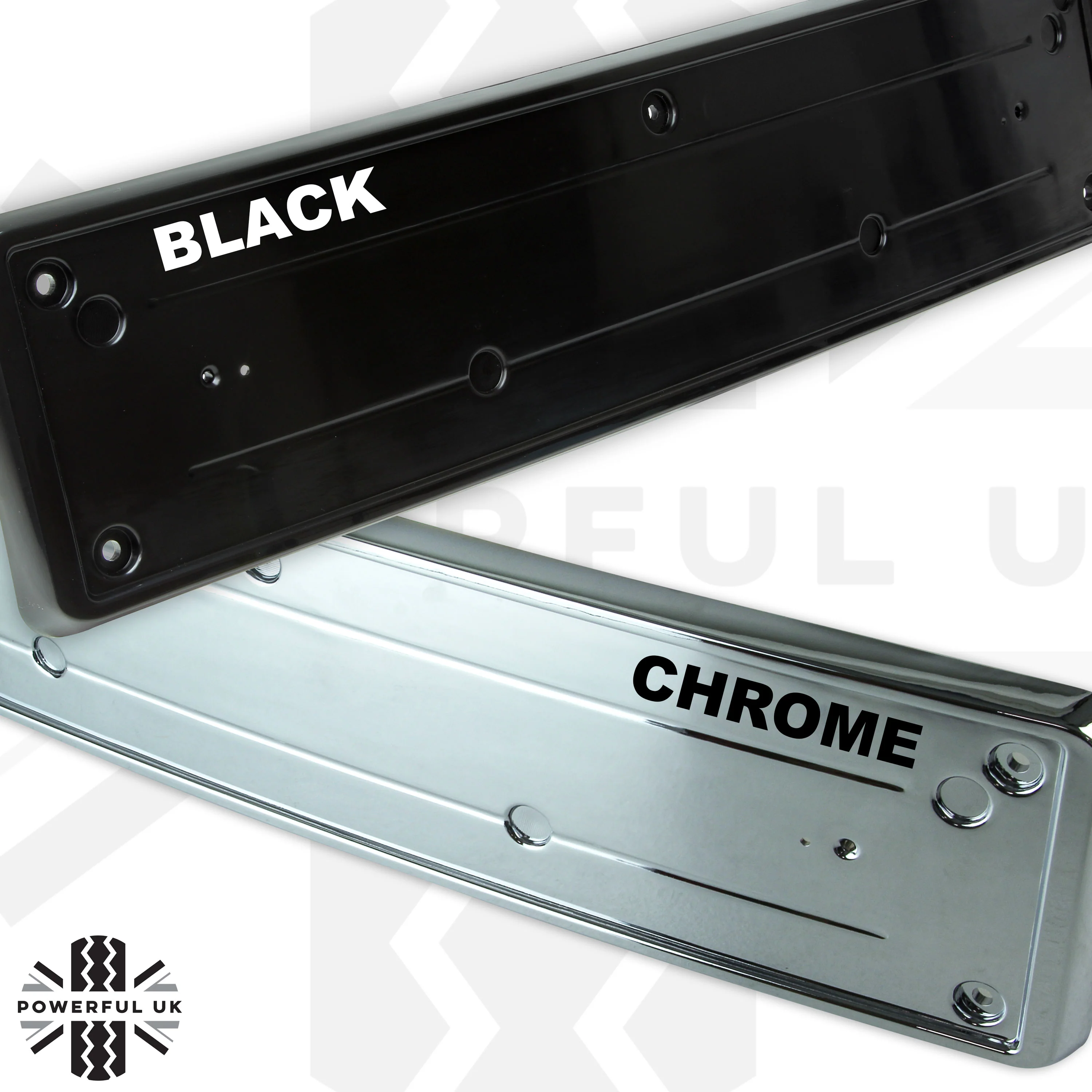 Front Number Plate Plinth - Black - for Land Rover Discovery 3 - Image 3