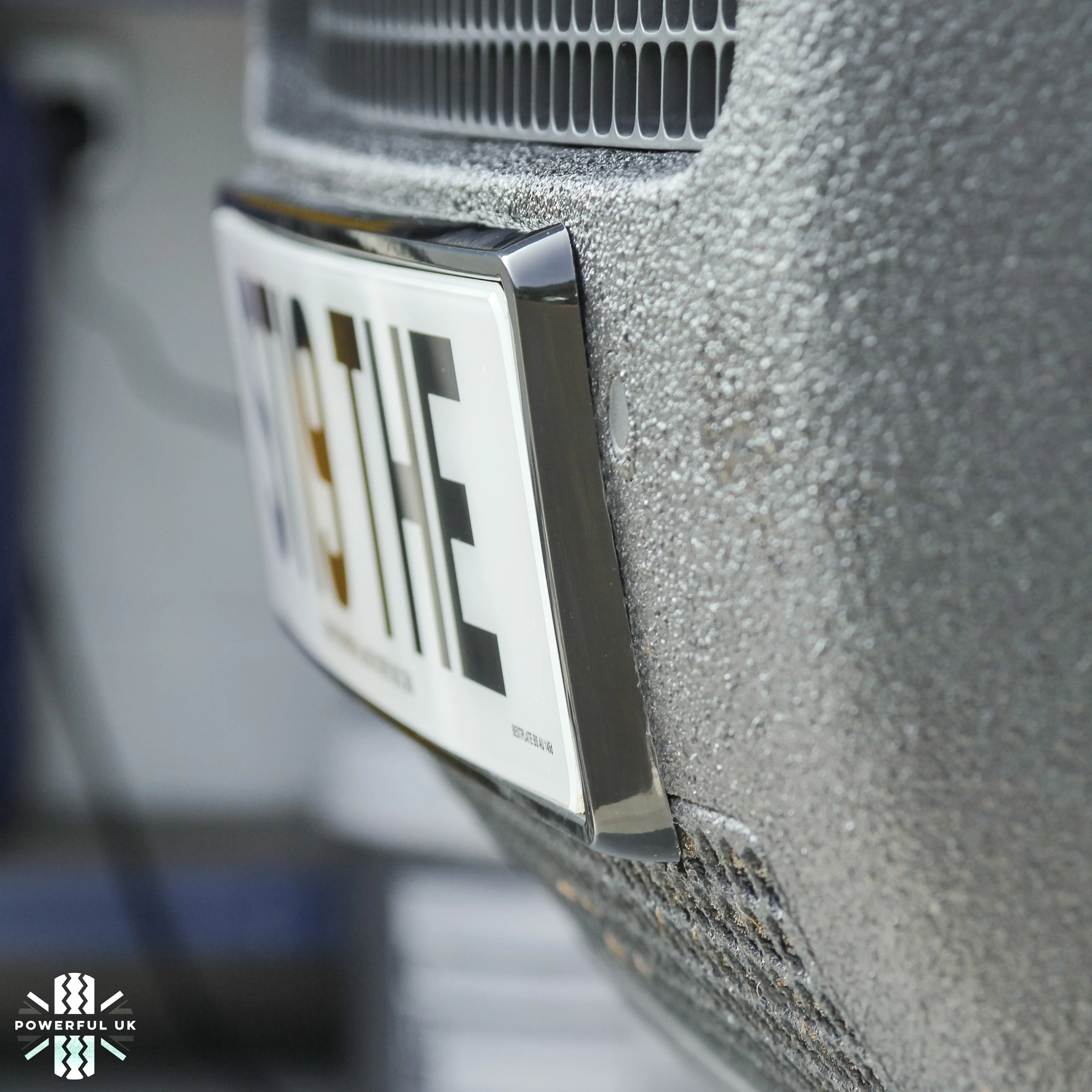 Front Number Plate Plinth for Land Rover Defender L663 - Black - Image 5