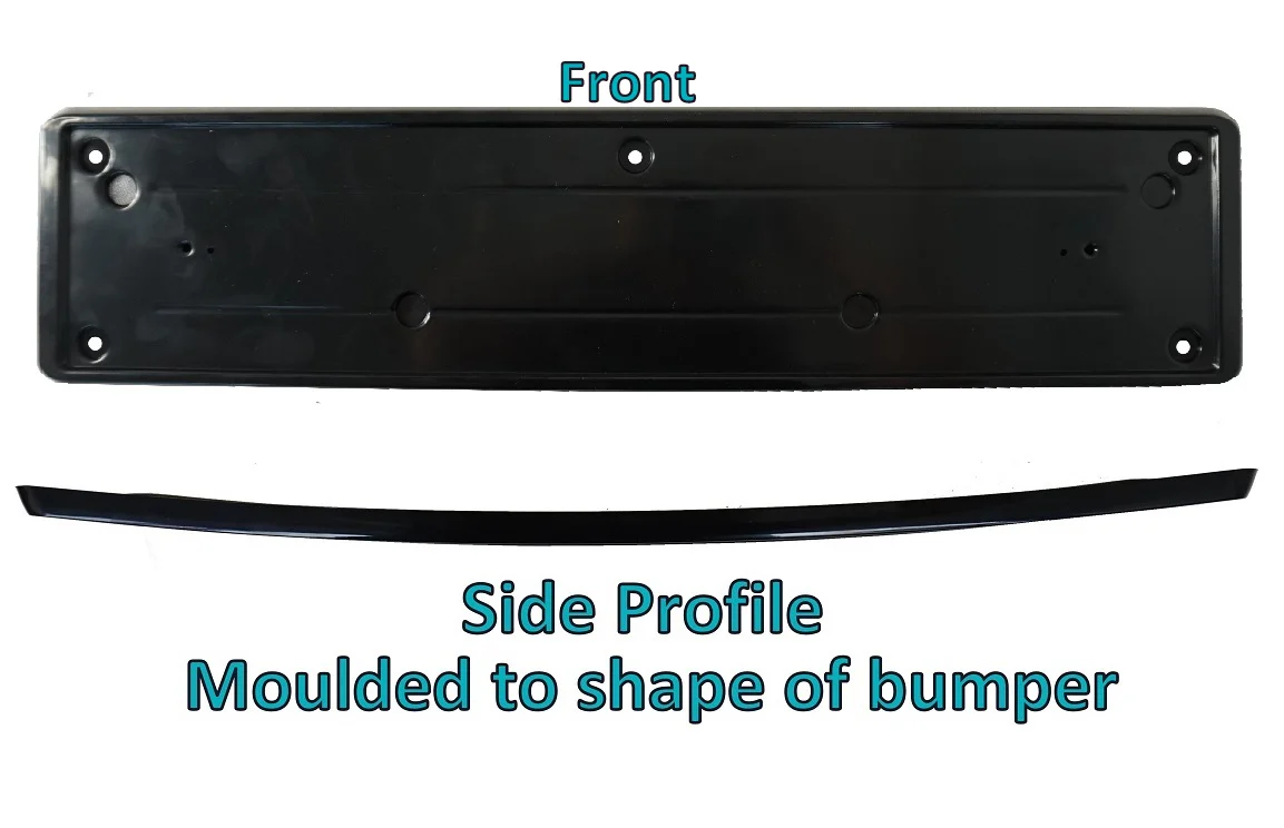Front Number Plate Plinth for Land Rover Defender L663 - Black - Image 8