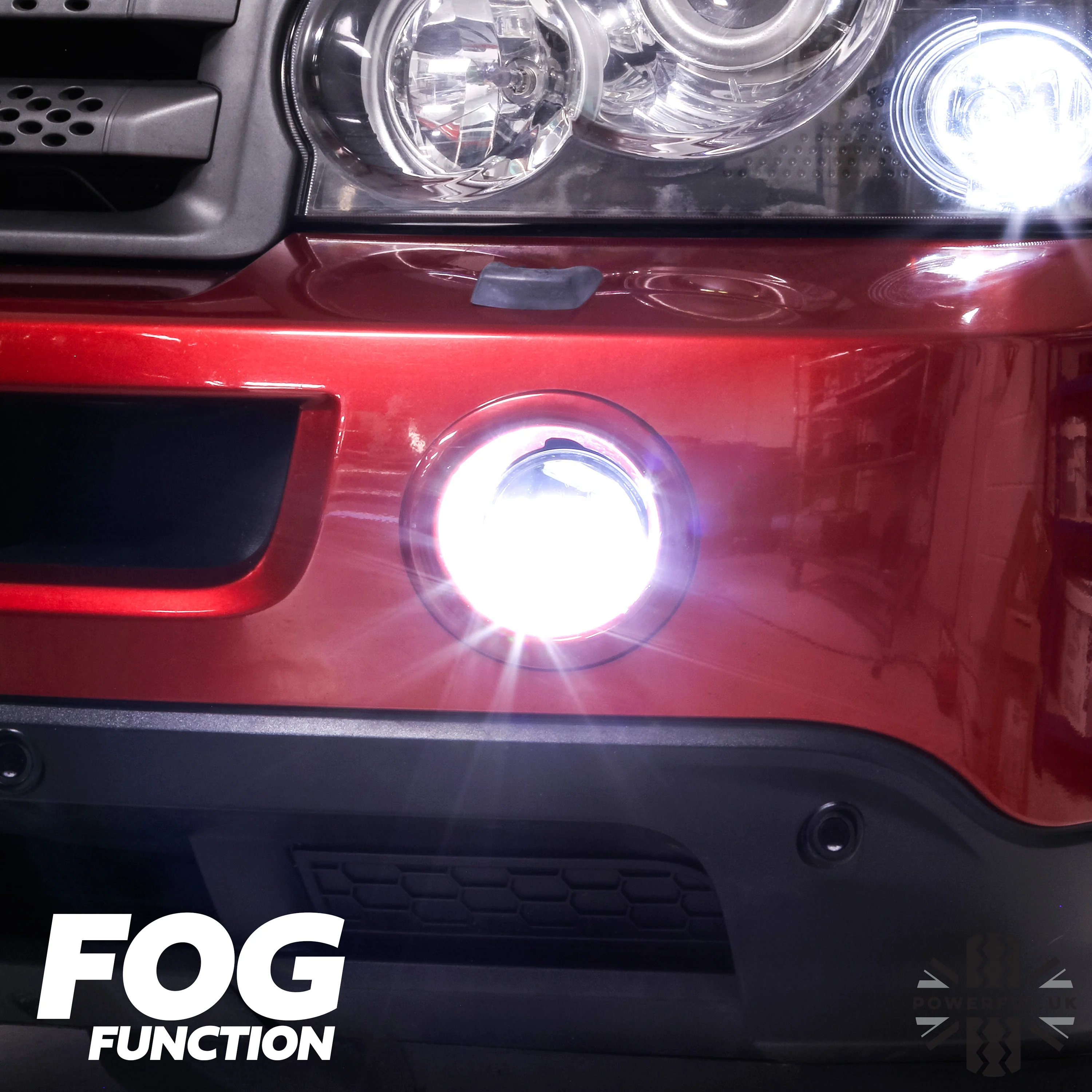 Full "2in1" LED Fog Lamp & DRL Kit with wiring for Range Rover Sport 2005-09 - Image 3