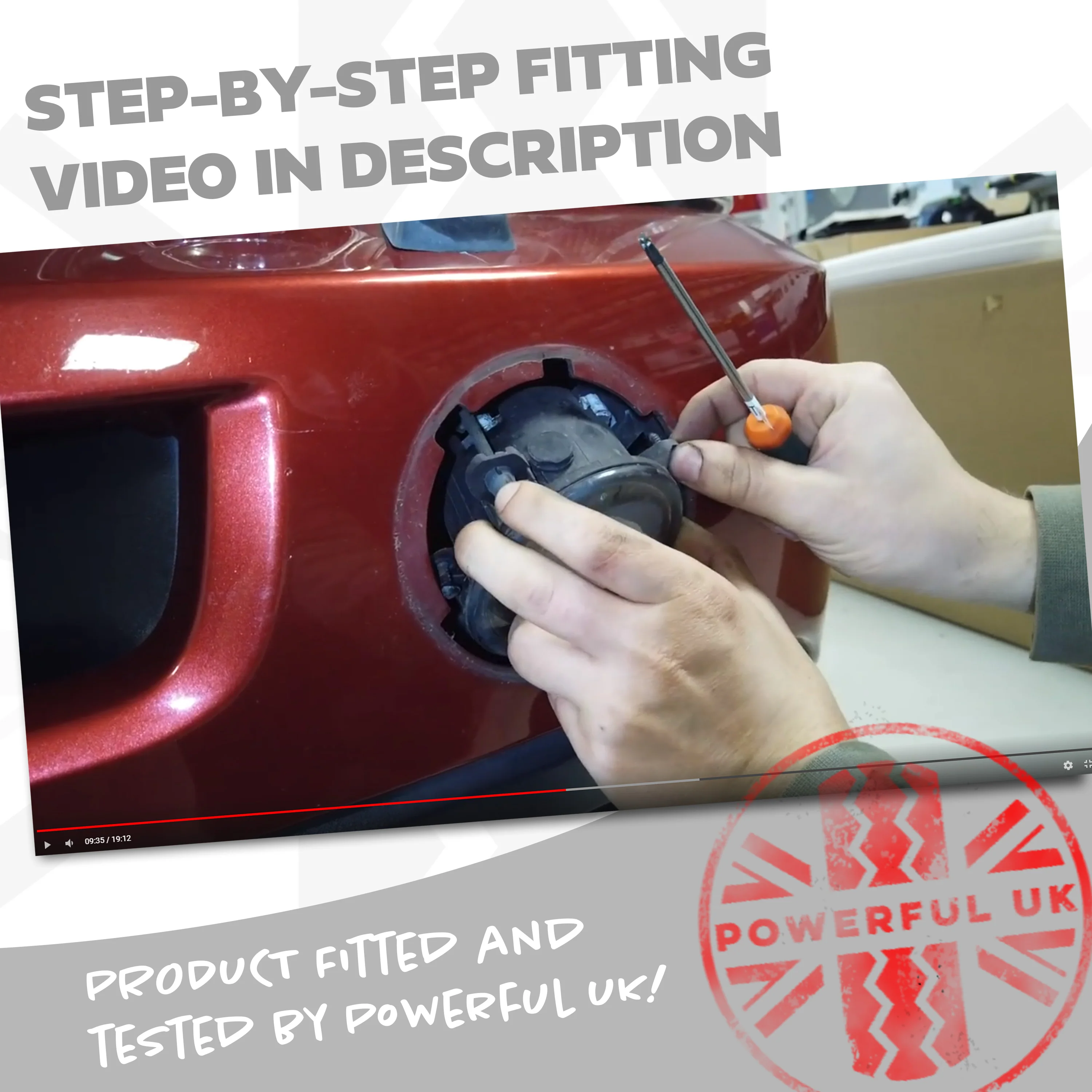 Full "2in1" LED Fog Lamp & DRL Kit with wiring for Range Rover Sport 2005-09 - Image 8