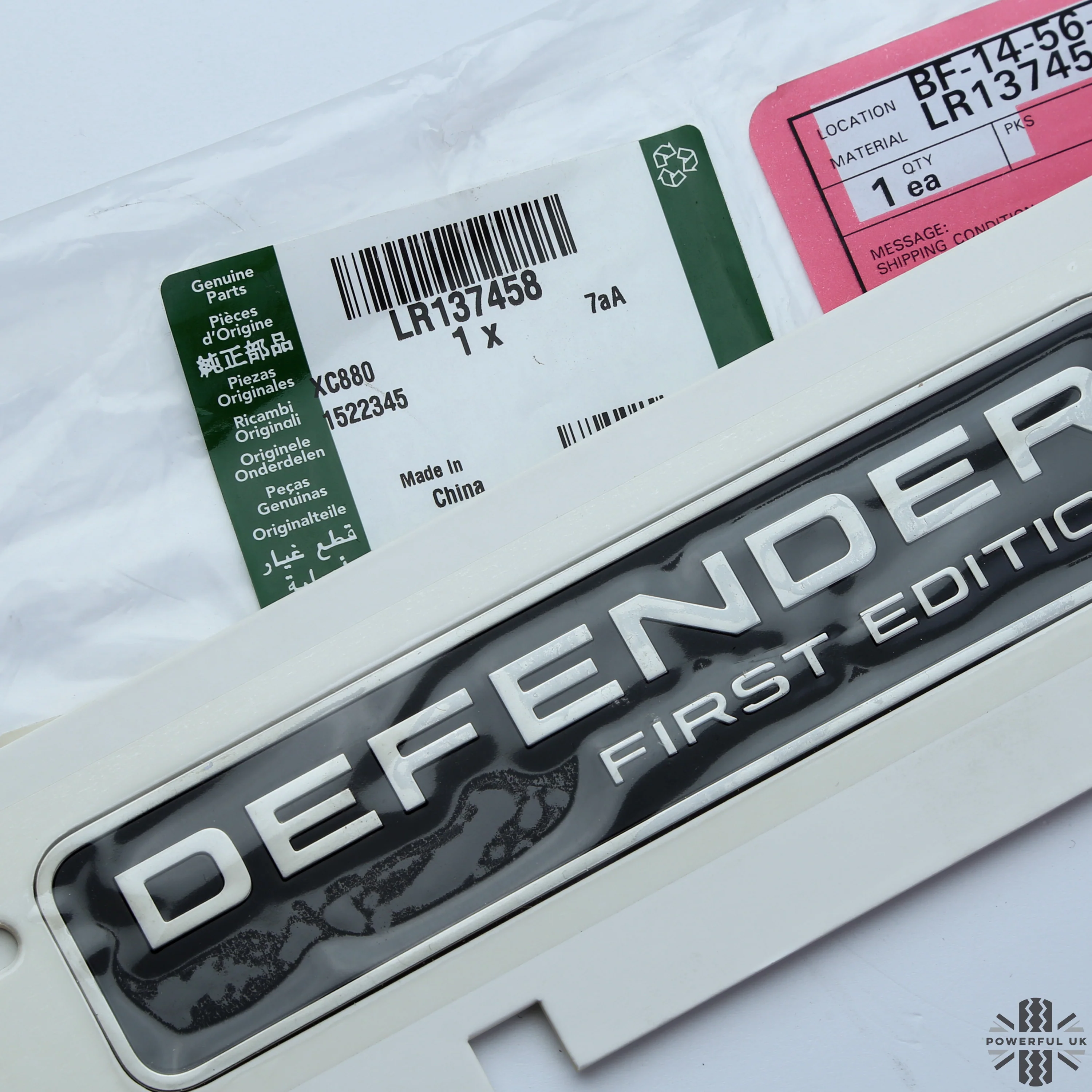 Genuine 'First Edition' Badge for Land Rover Defender L663 Tailgate - Image 4