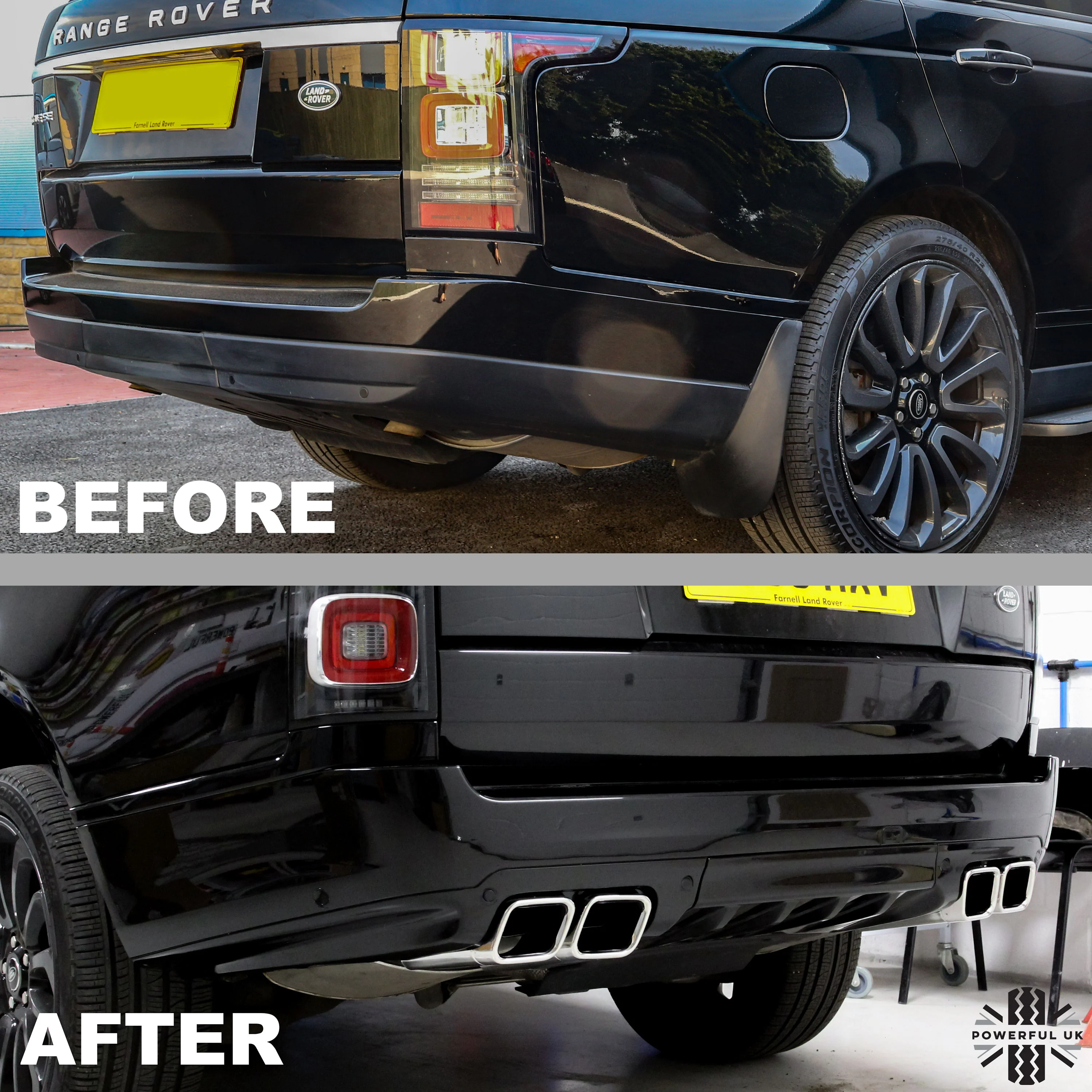 Genuine SVO Rear Quad Dummy Exhaust Tips for Range Rover L405 - Image 8