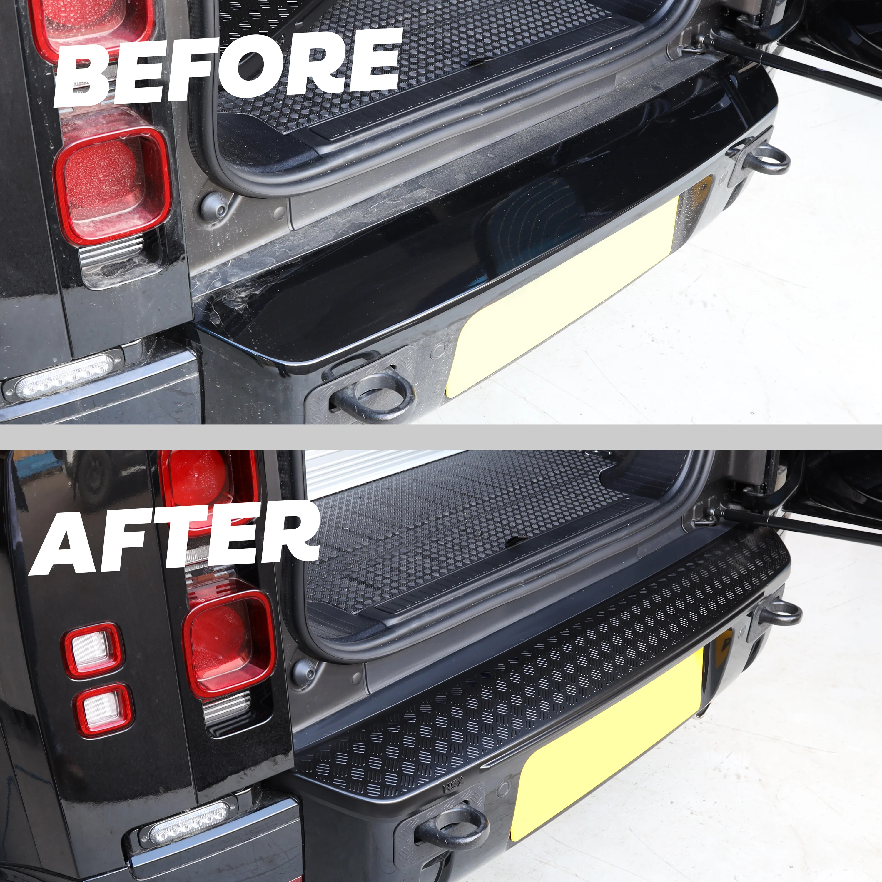 HSX Extended Rear Bumper Cover for Land Rover Defender L663 - Satin Black - Image 7