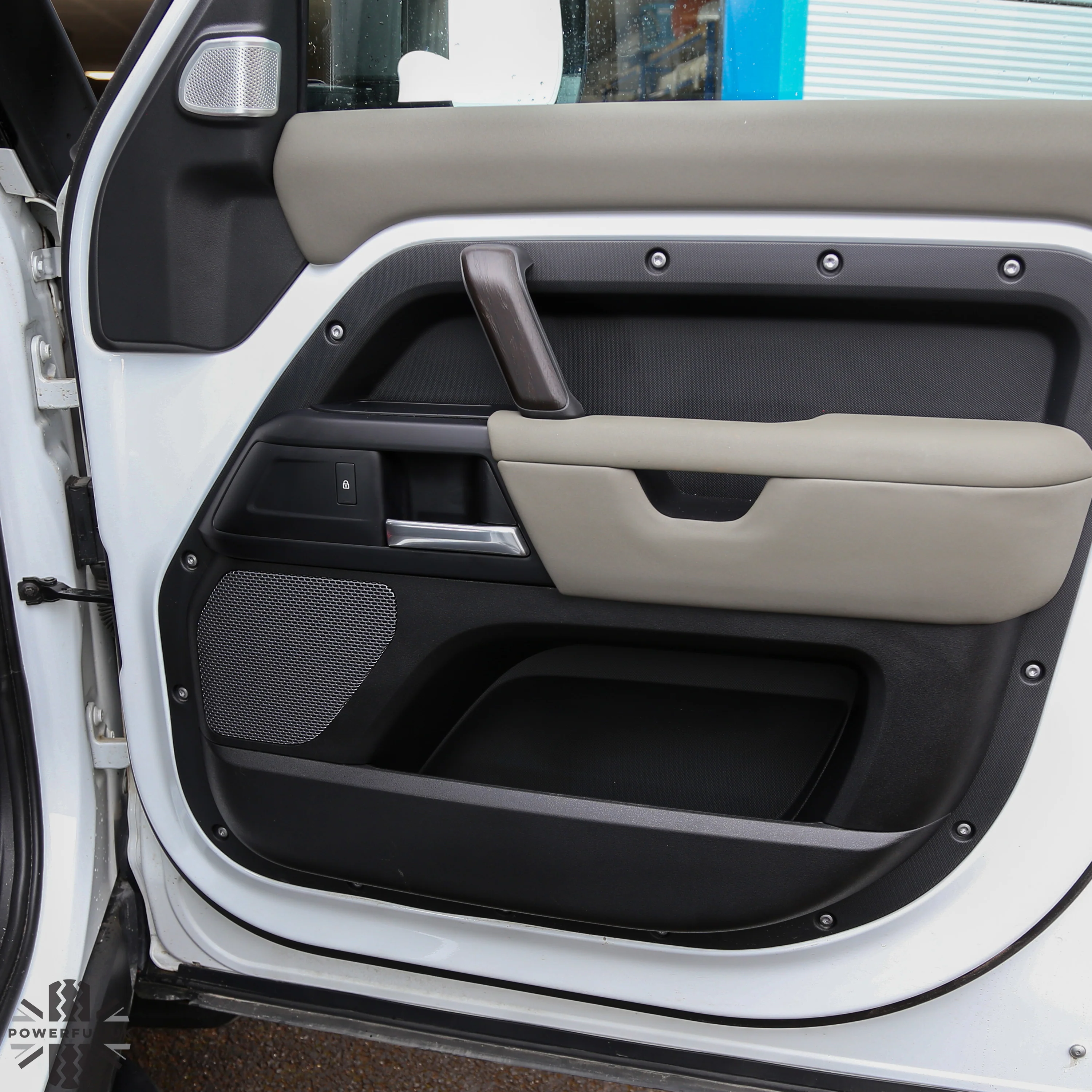 Interior Door Pull Finisher (Genuine) in Dark Oak for Defender L663 90 - RHD - Image 3