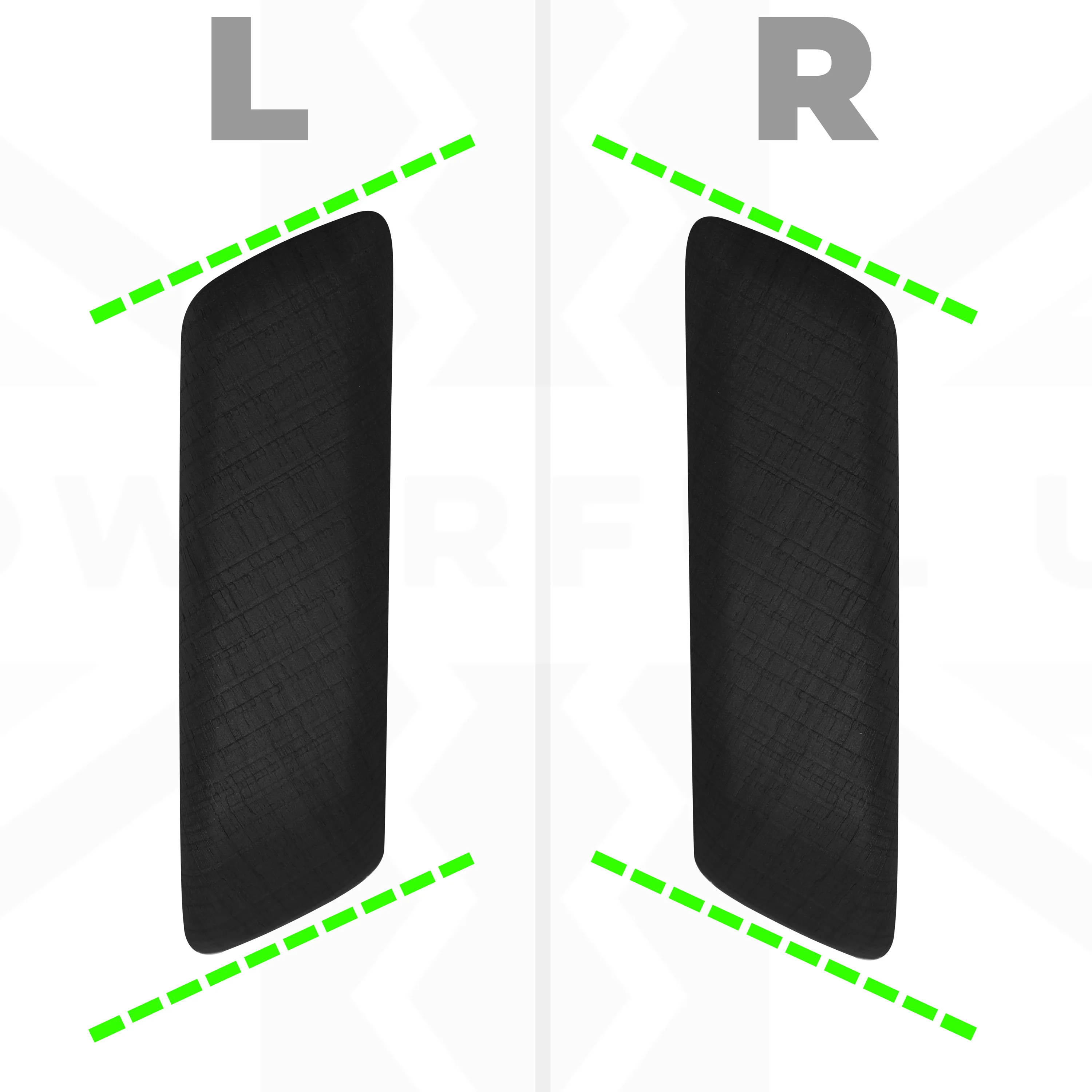 Interior Door Pull Finisher (Genuine) in Dark Oak for Defender L663 90 - RHD - Image 8