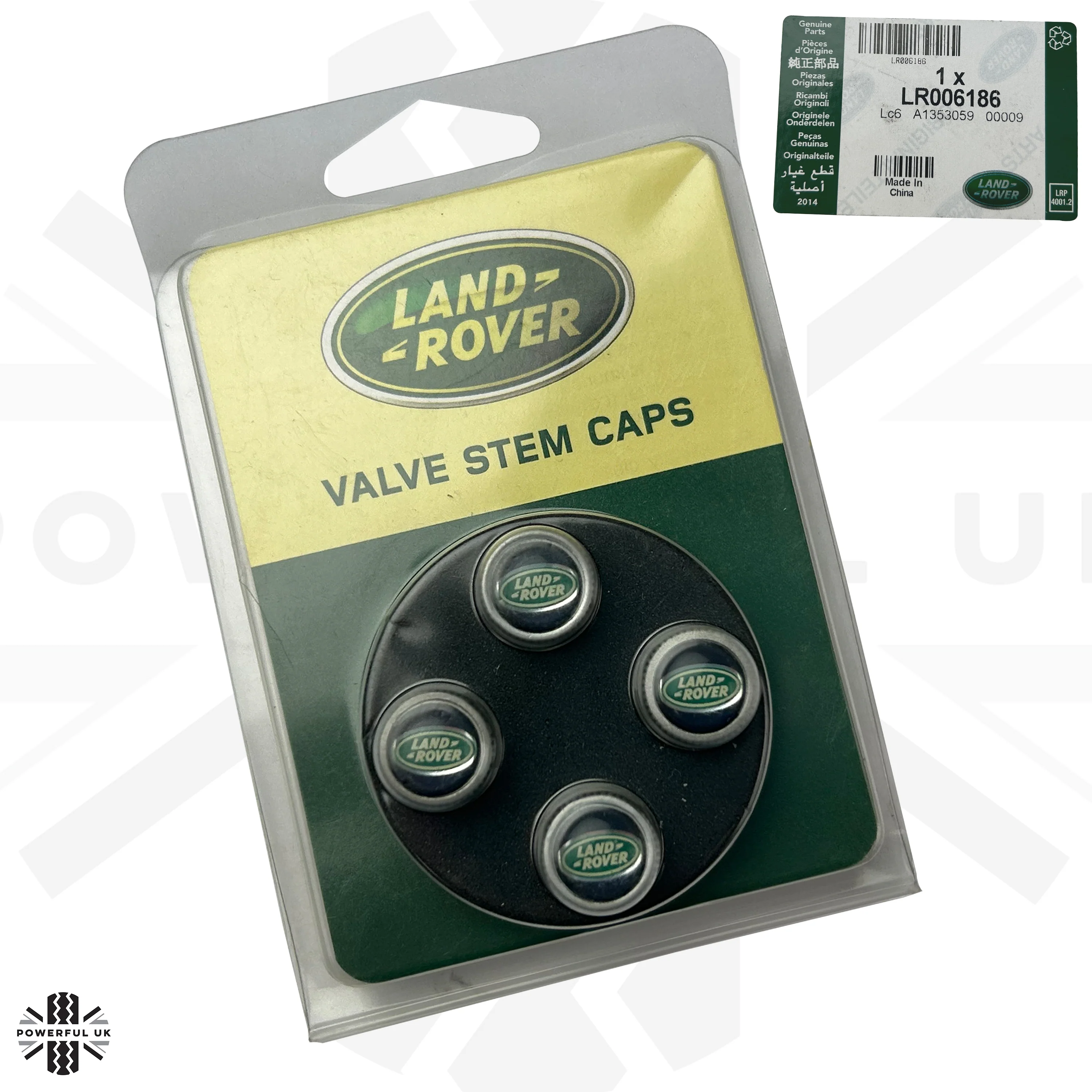 "Land Rover" Dust Valve Caps (4pc) for Range Rover - Genuine - Image 5