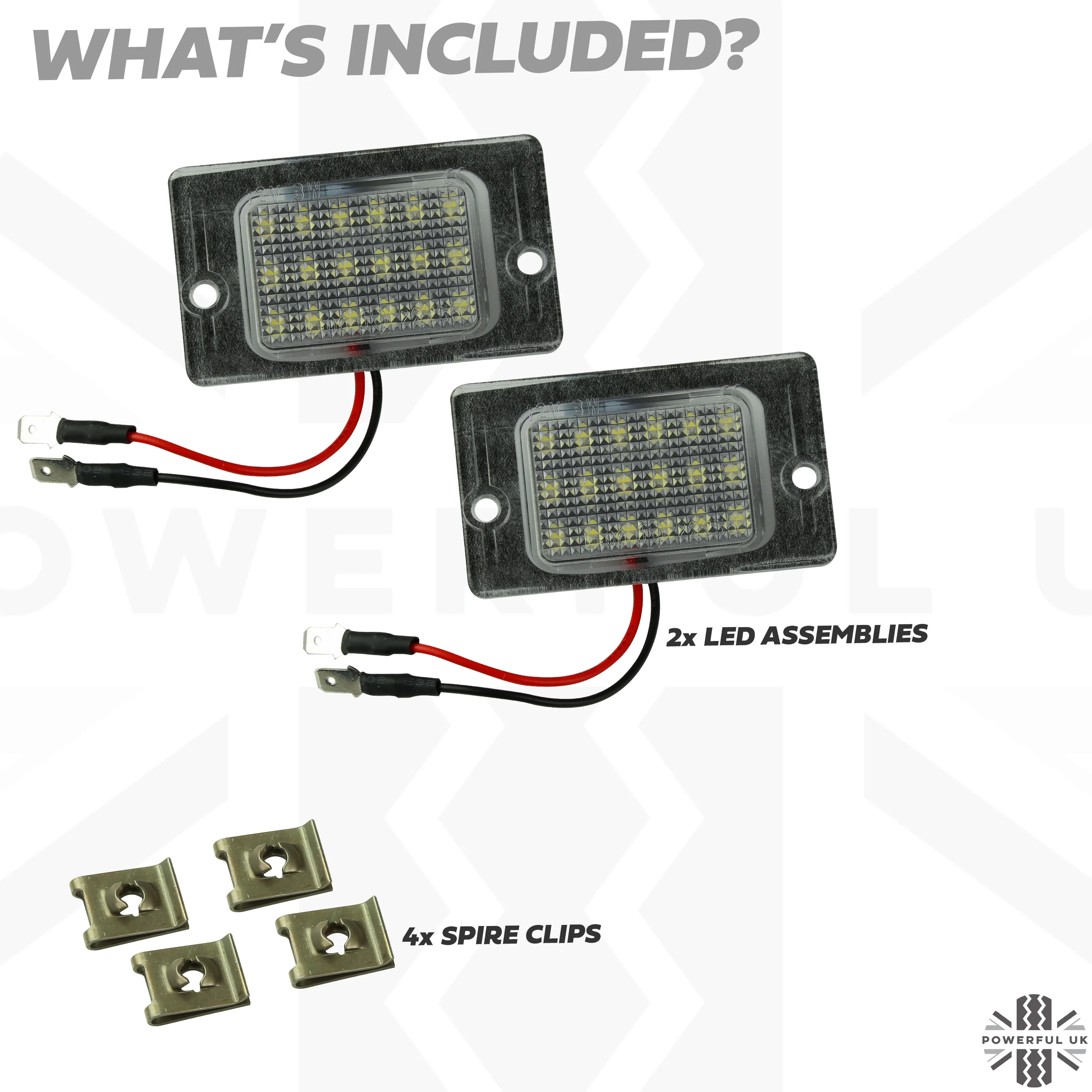 LED Rear Number plate light Kit for Land Rover Discovery 1 & 2 - Image 4