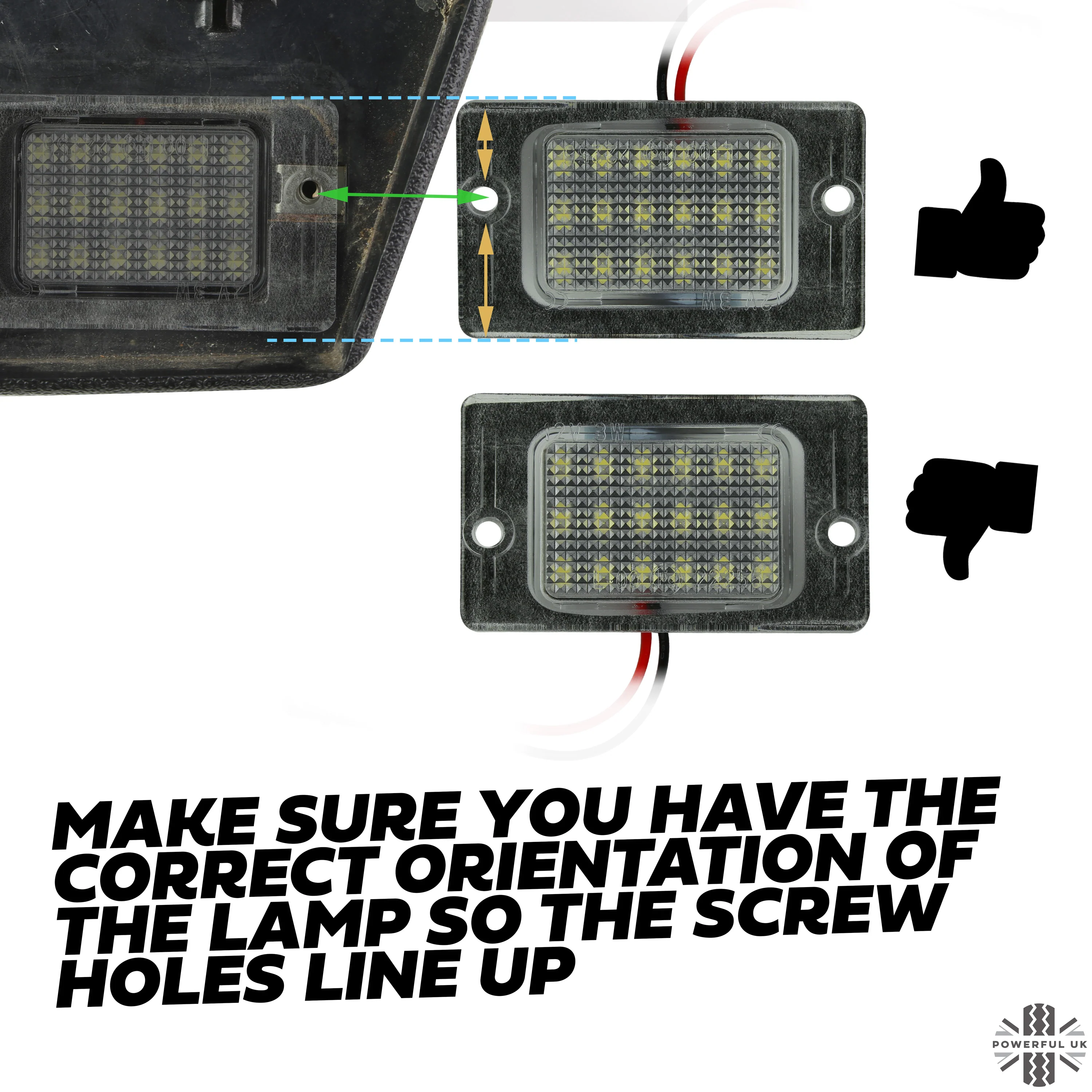 LED Rear Number plate light Kit for Land Rover Discovery 1 & 2 - Image 7