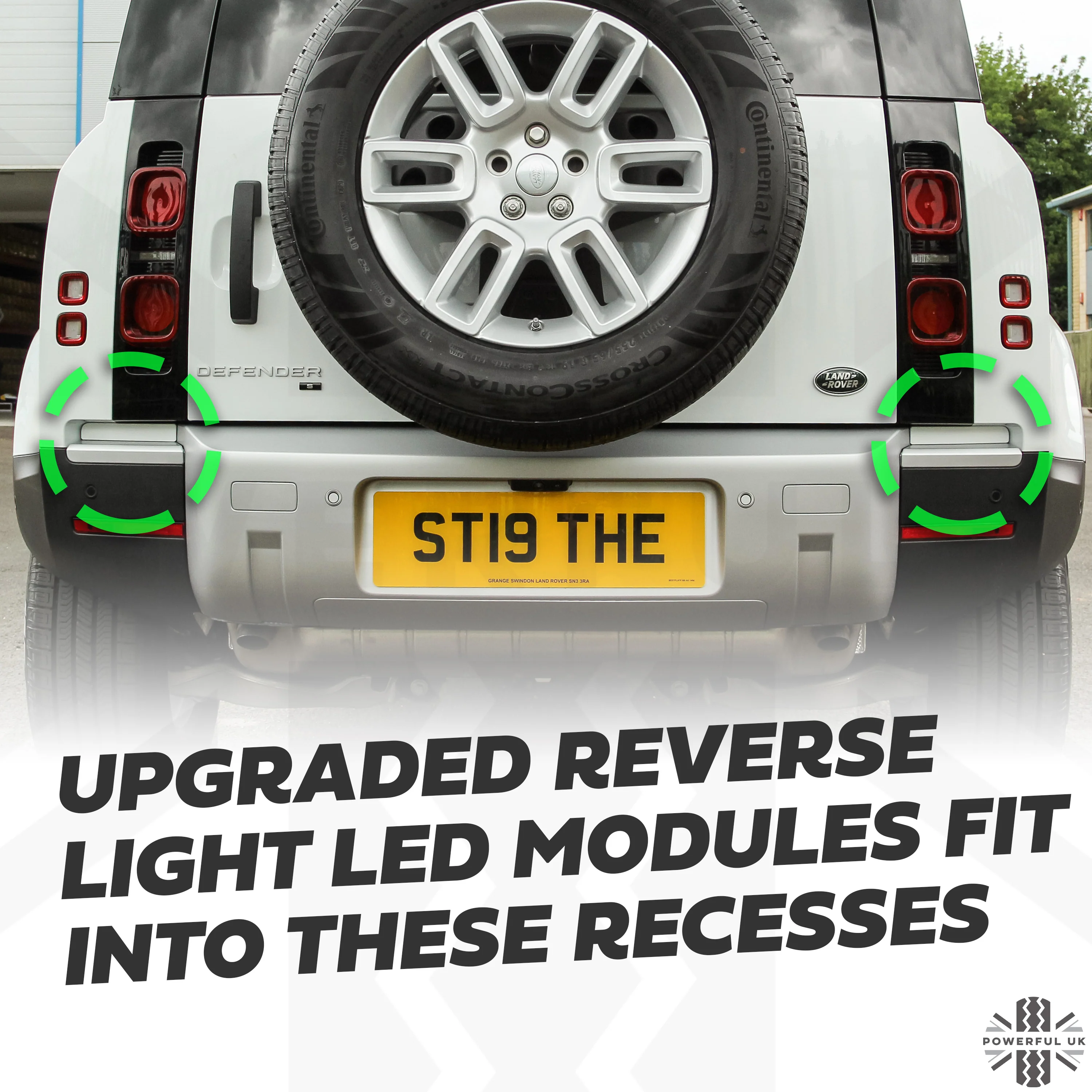 LED Reverse light upgrade kit for Land Rover Defender L663 - All White - Image 5
