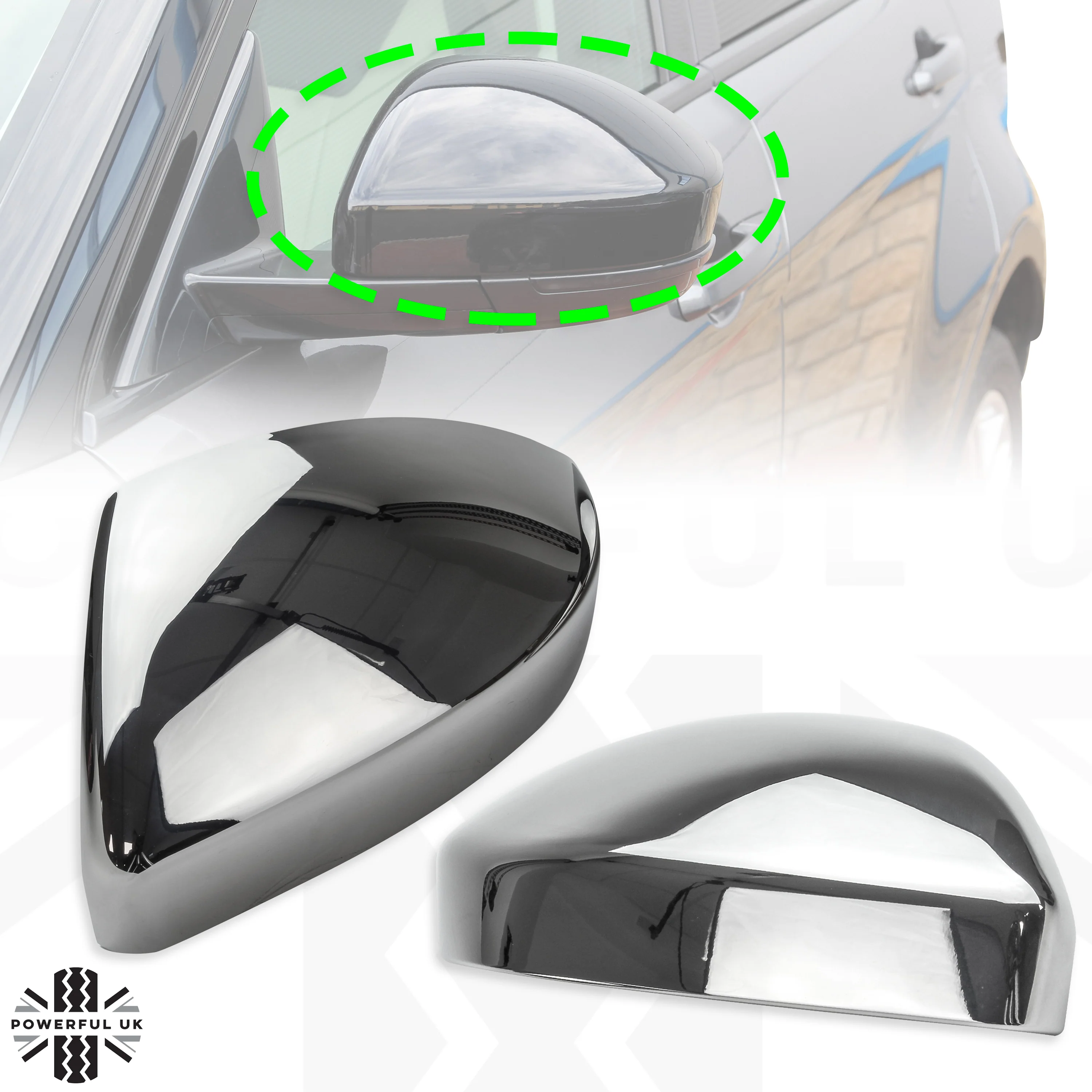 Mirror Caps - Genuine - Chrome for Jaguar E-Pace - Image 6