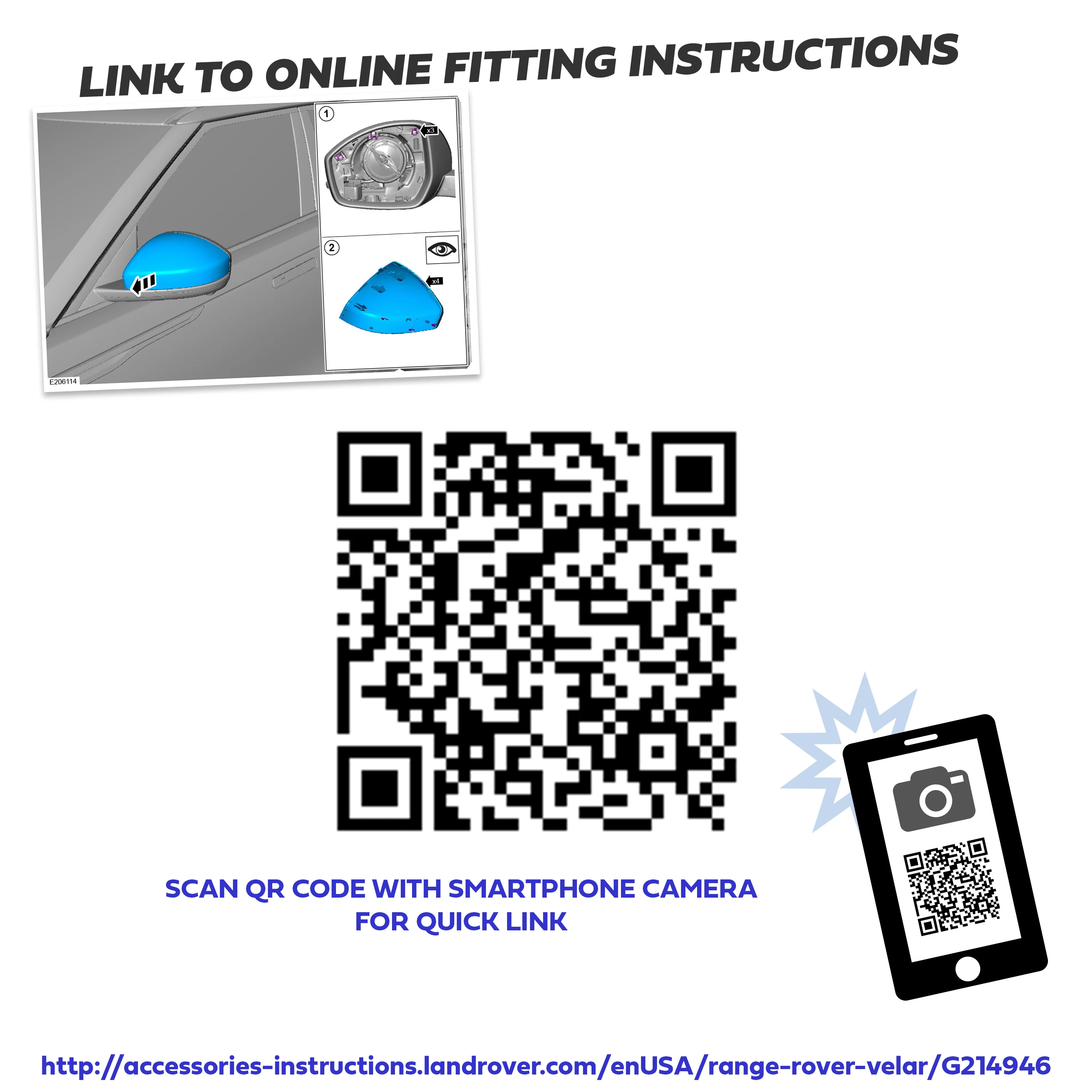 Mirror Caps - Genuine - Chrome for Jaguar E-Pace - Image 8