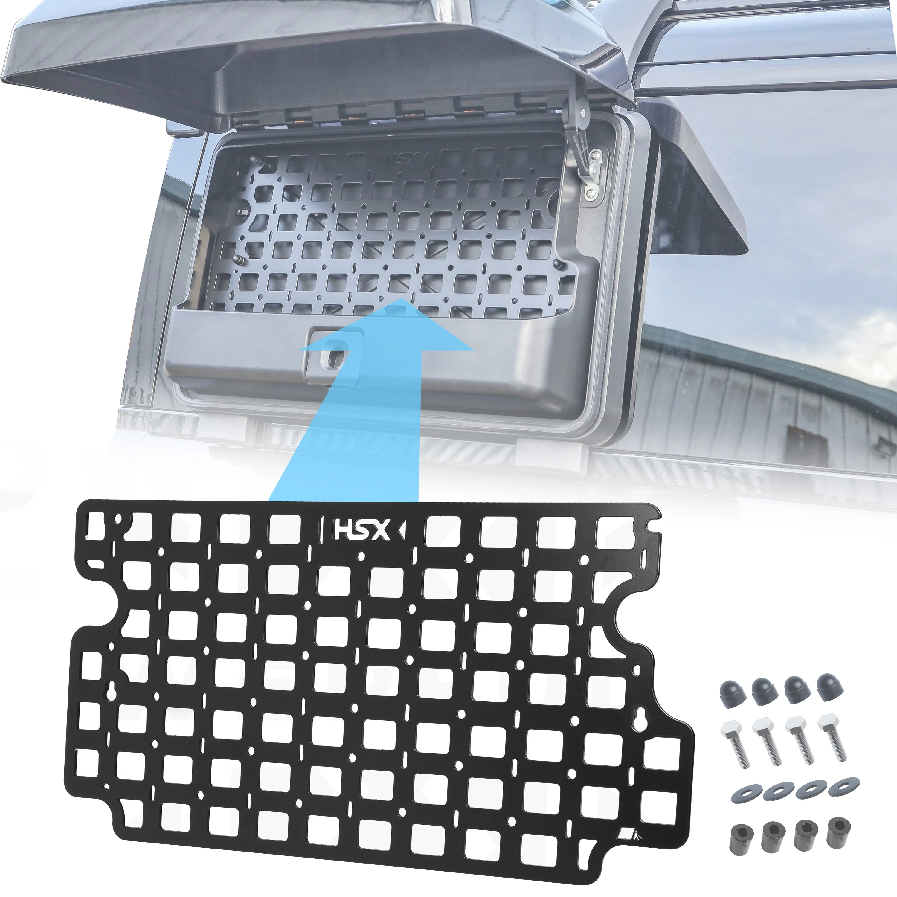 Molle Plate for Side Gear Box for Land Rover Defender L663 - Black or Green - Image 10