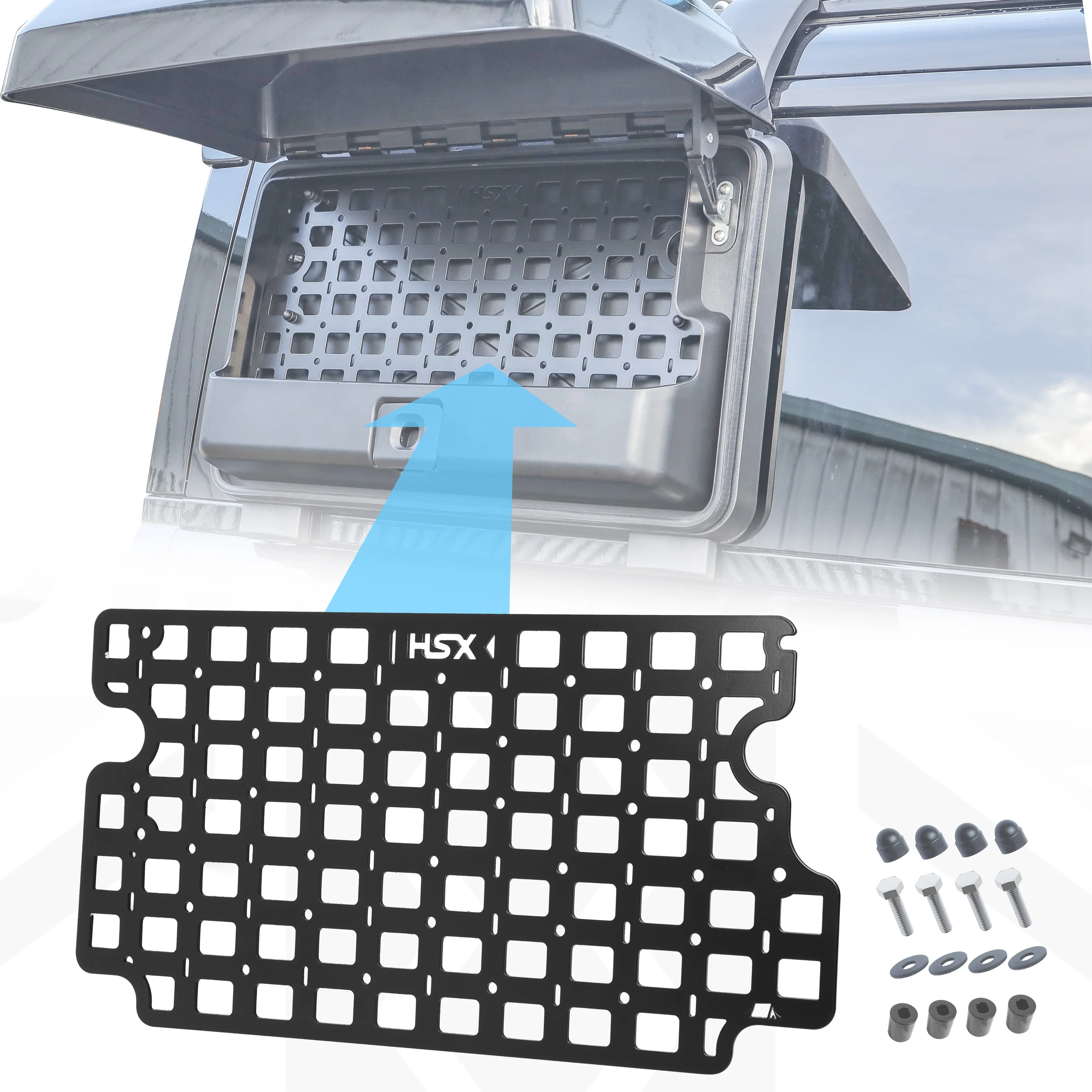 Molle Plate for Side Gear Box for Land Rover Defender L663 - Black or Green - Image 12