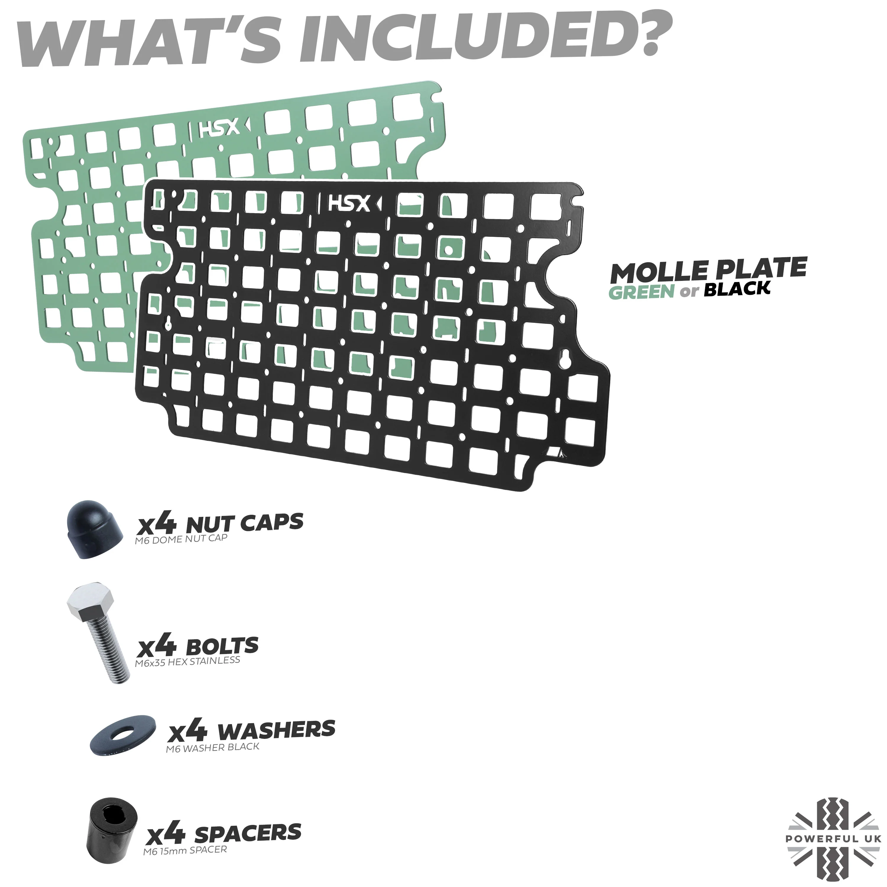 Molle Plate for Side Gear Box for Land Rover Defender L663 - Black or Green - Image 5