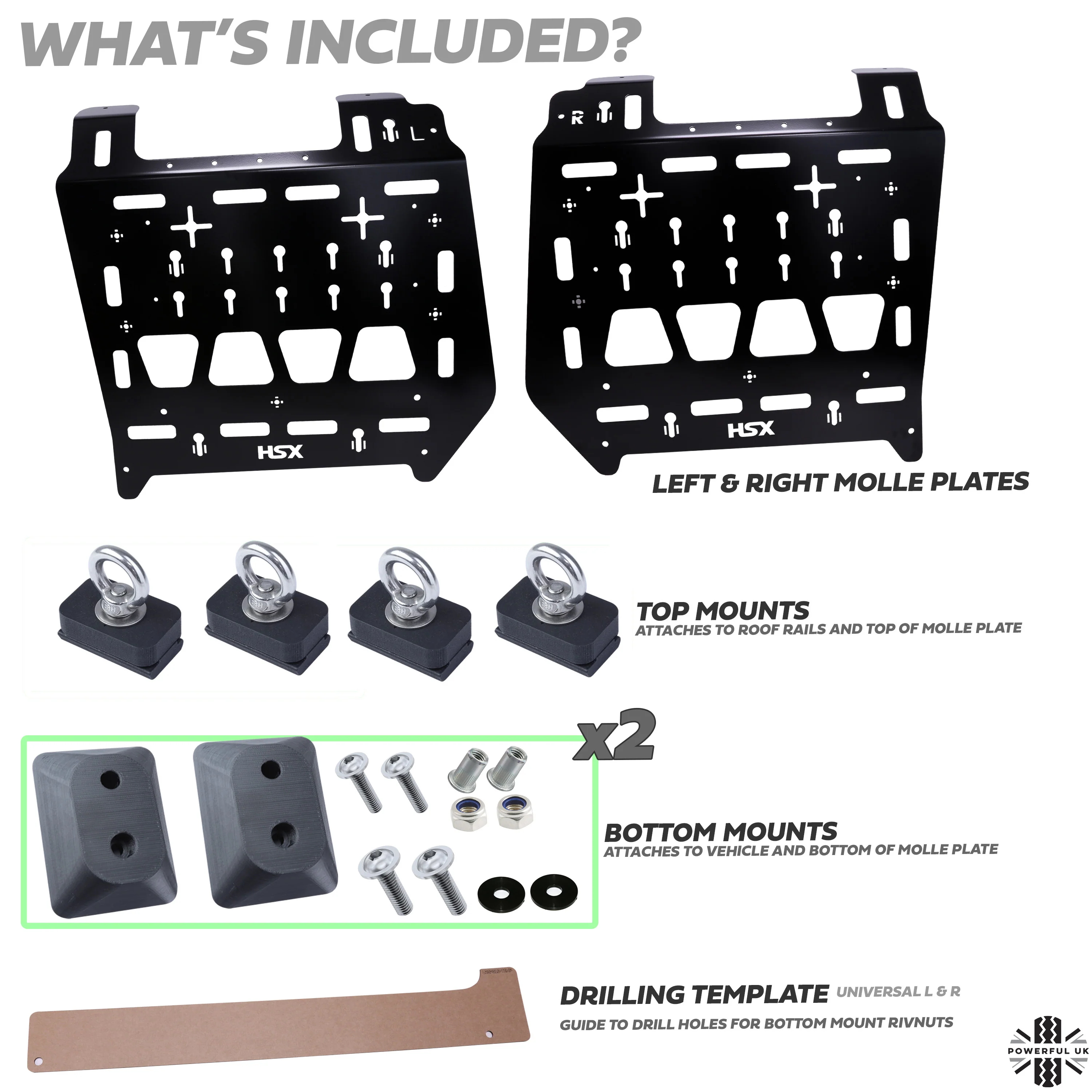 Molle Plate Kit - Mix Design - PAIR - for Land Rover Discovery 3/4 - Image 3