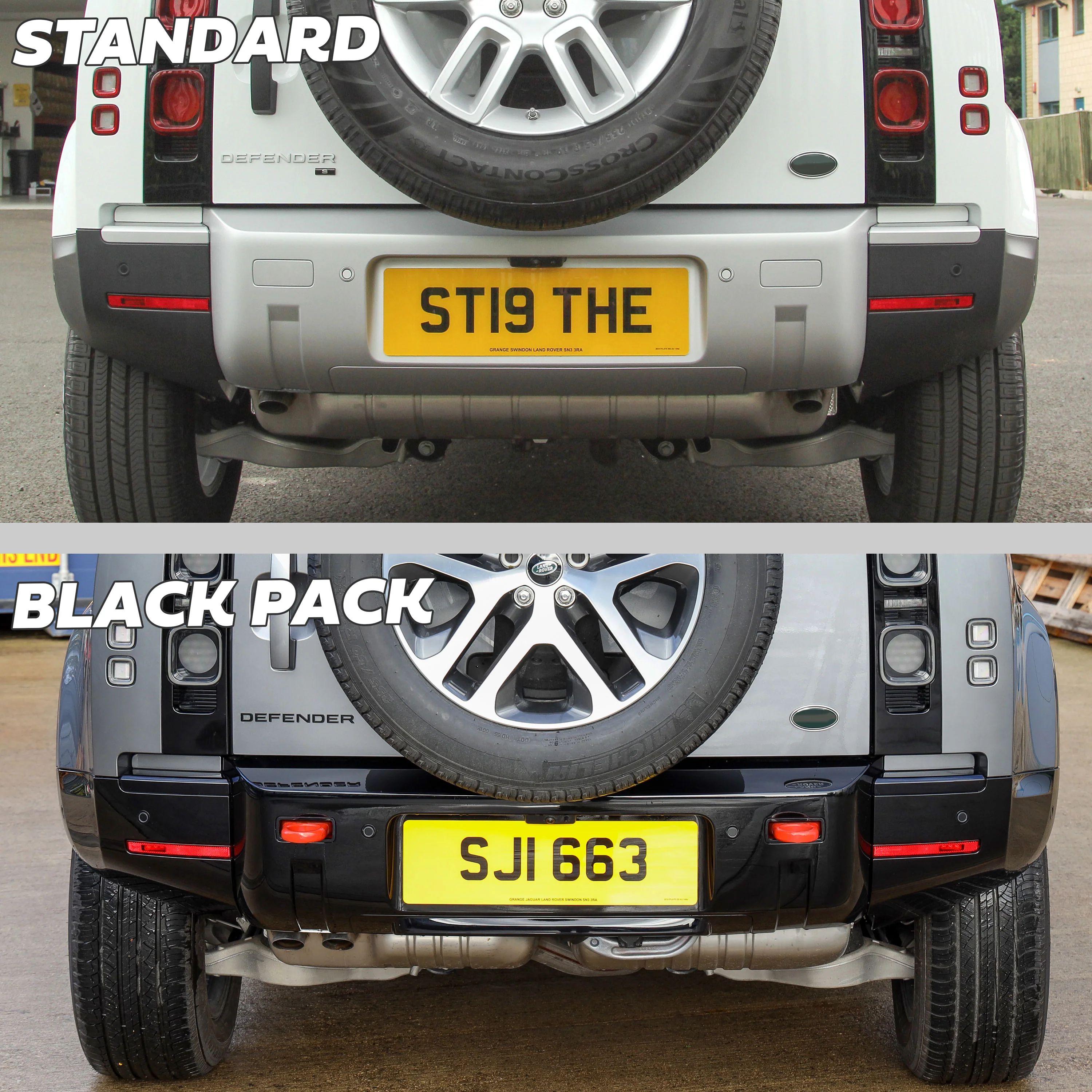 Rear Bumper Kit for Land Rover Defender L663 - Gloss Black - Image 7