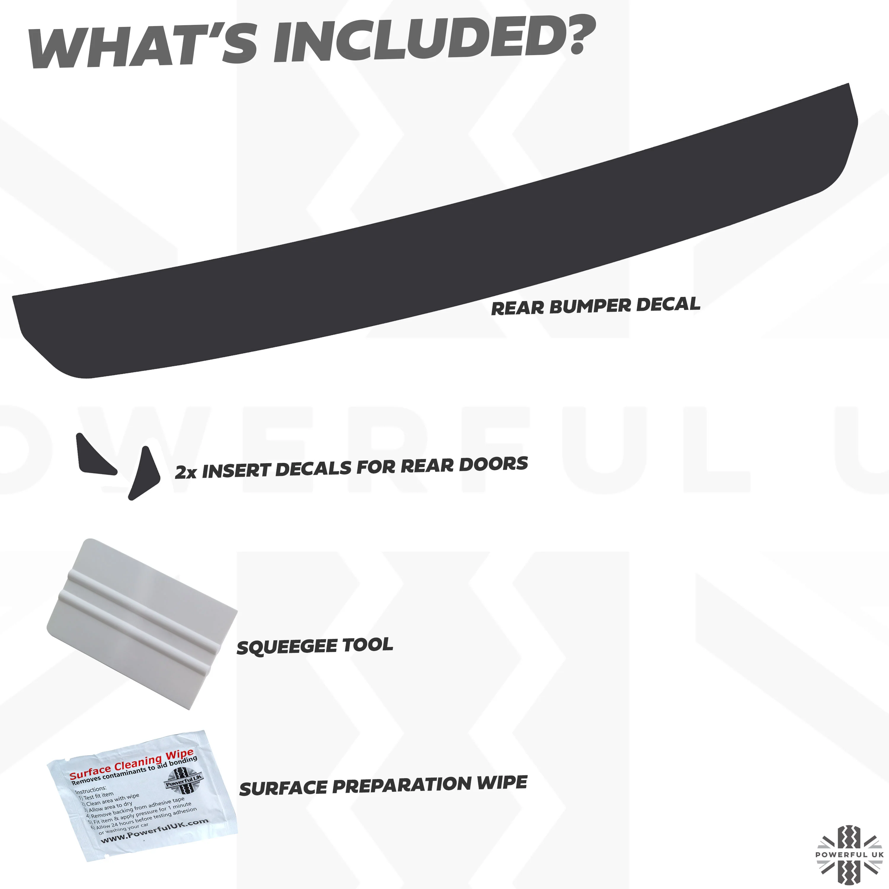 Rear Bumper Protection Decal for Land Rover Defender L663 - no emblem - Image 3