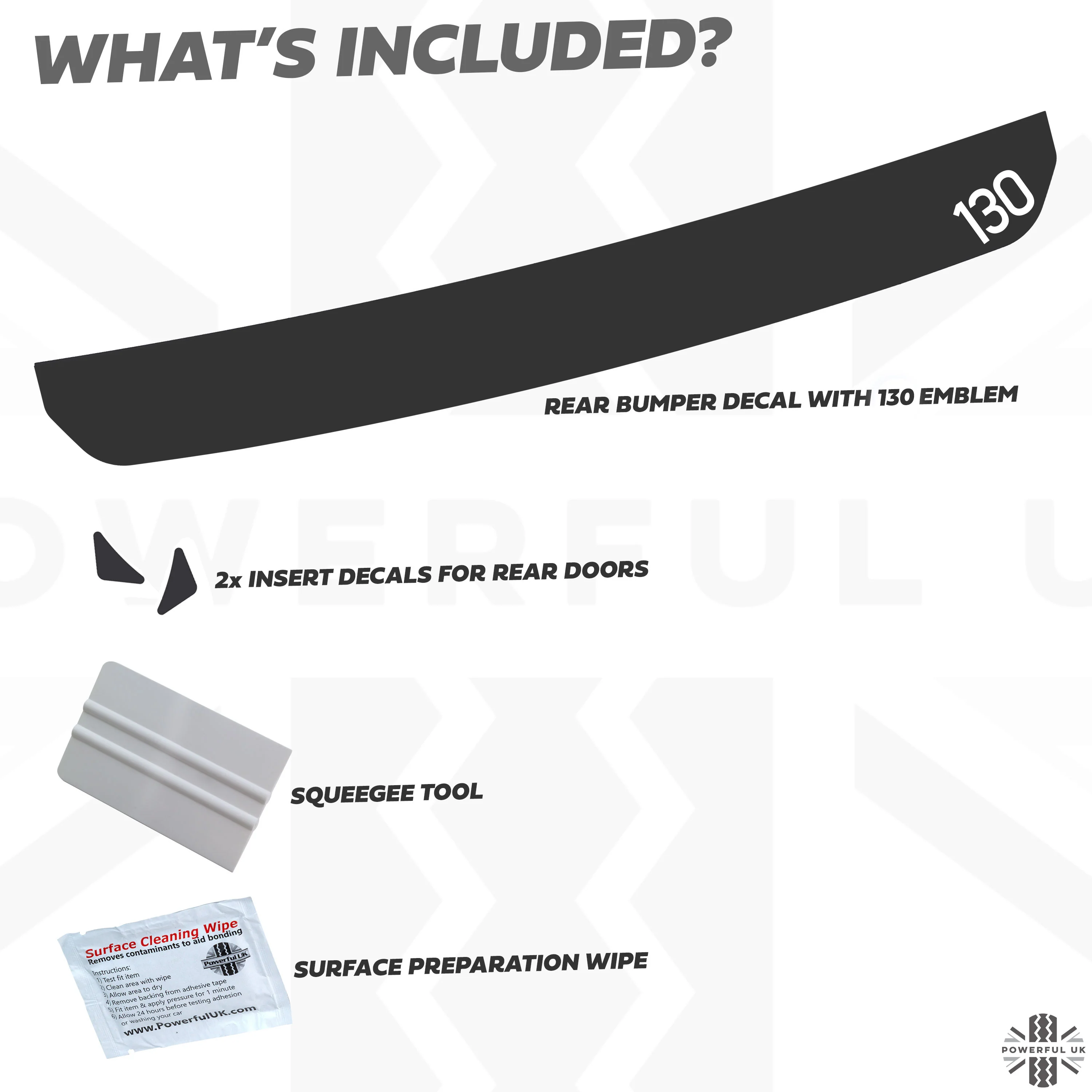 Rear Bumper Protection Decal for Land Rover Defender L663 - with 130 emblem - Image 3