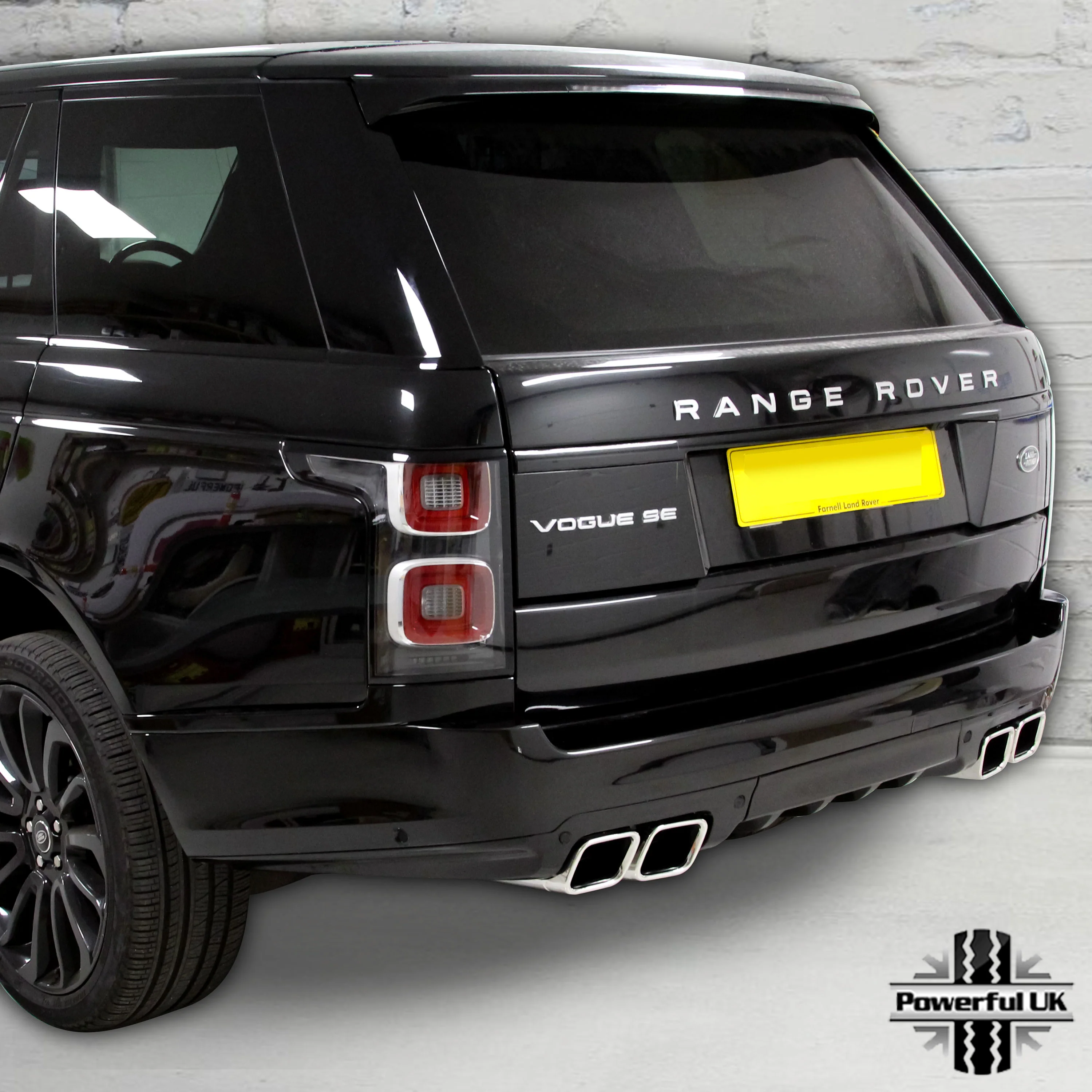 Rear Bumper Quad Exhaust Tips "SVO Style" for Range Rover L405 - Stainless Steel - Image 5
