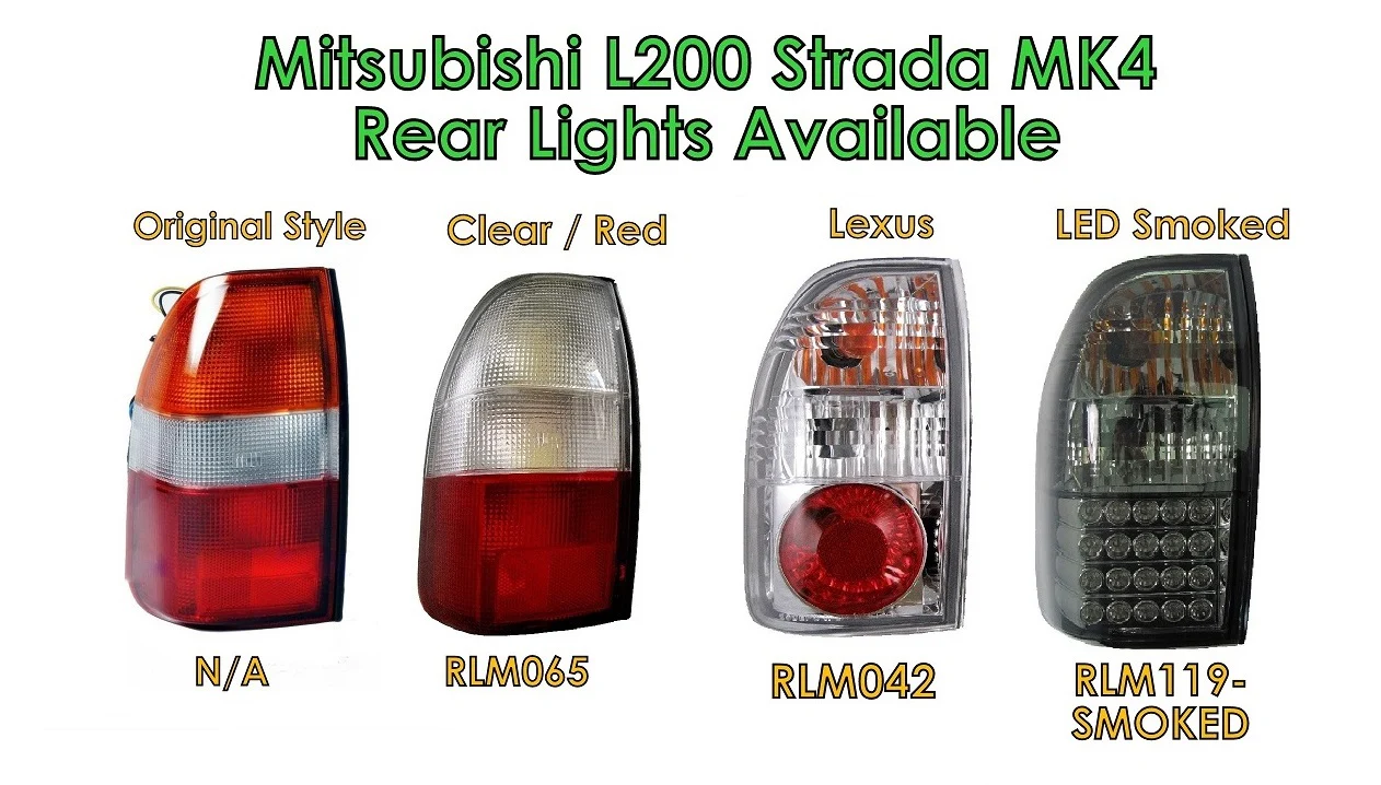 Rear Light Kit - LED Smoked for Mitsubishi L200 - Image 9